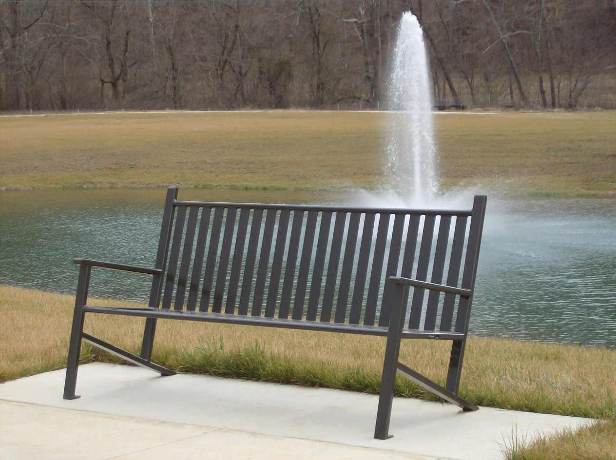 Feature Thendara Bench With Back 6Ft Bronze Park