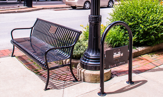 Image 8 Pullman Bench Sonance Bike Rack Grove City