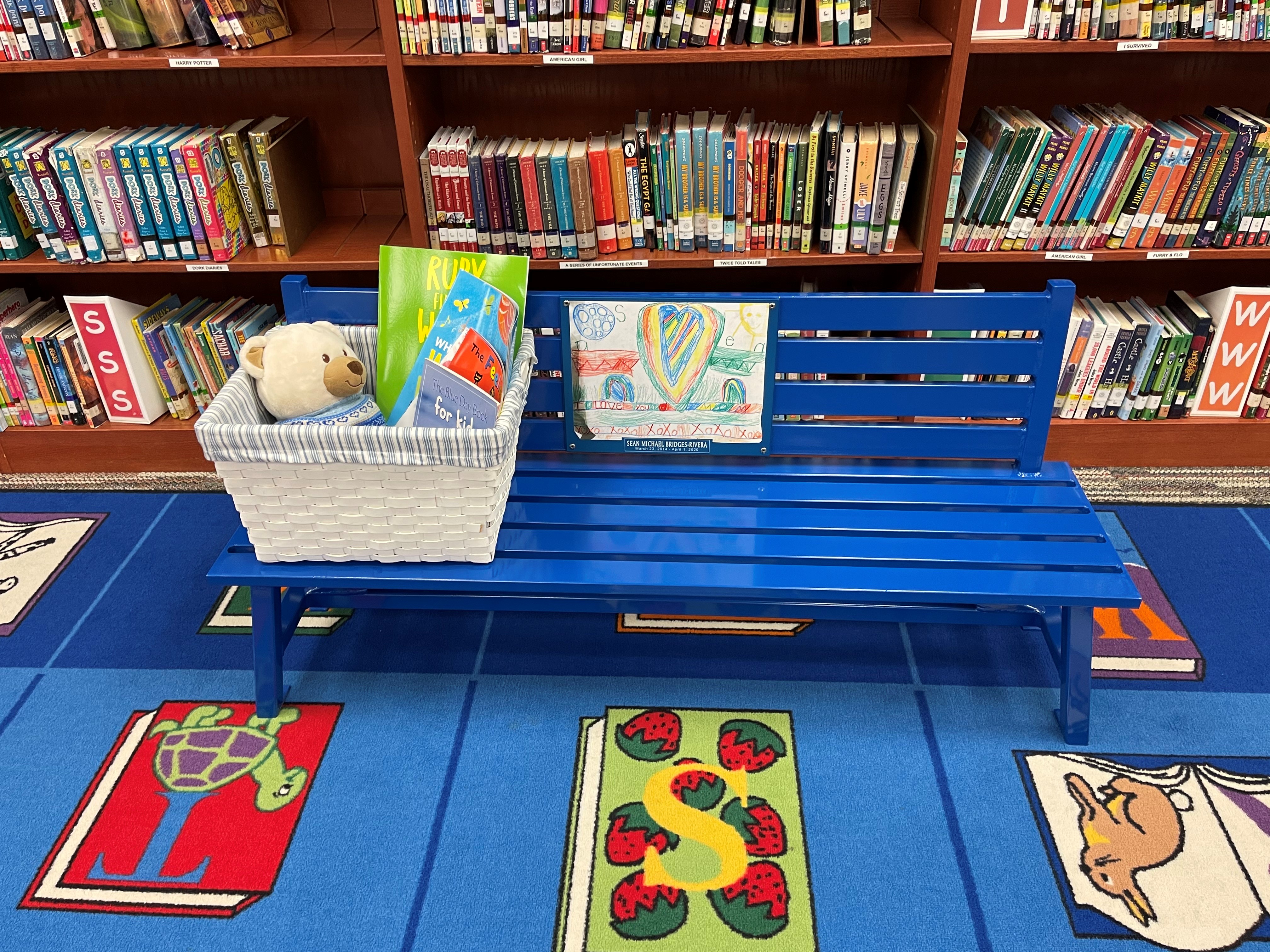 Childrens Breakwater Bench With Back Nantucketblue Keyshieldart Library