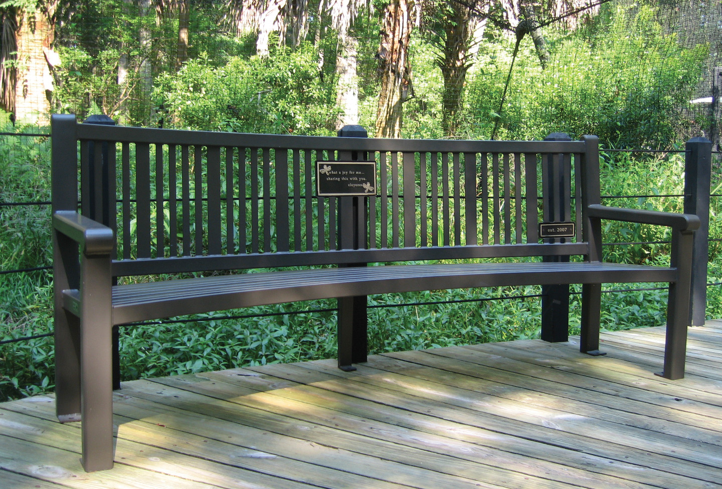 Blog11 Curved Reading Bench With Back 8Ft Plaque Bronze Brookgreengardens Myrtlebeachsc