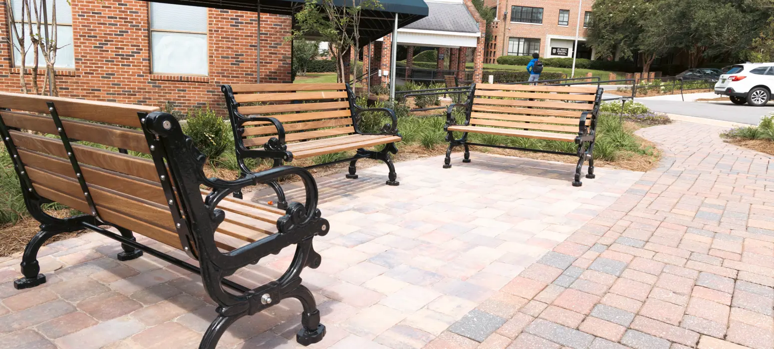 Rosedale Bench With Back 4Ft Ipe Glossblack Education Church