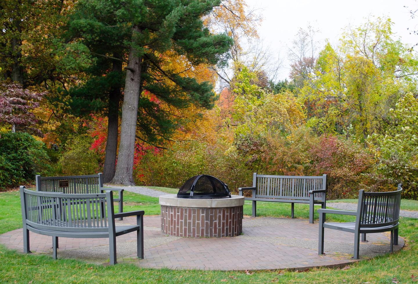 Blog6 Reading Curved Bench With Back Plaque Bronze Education College Firepit Grovecitypa