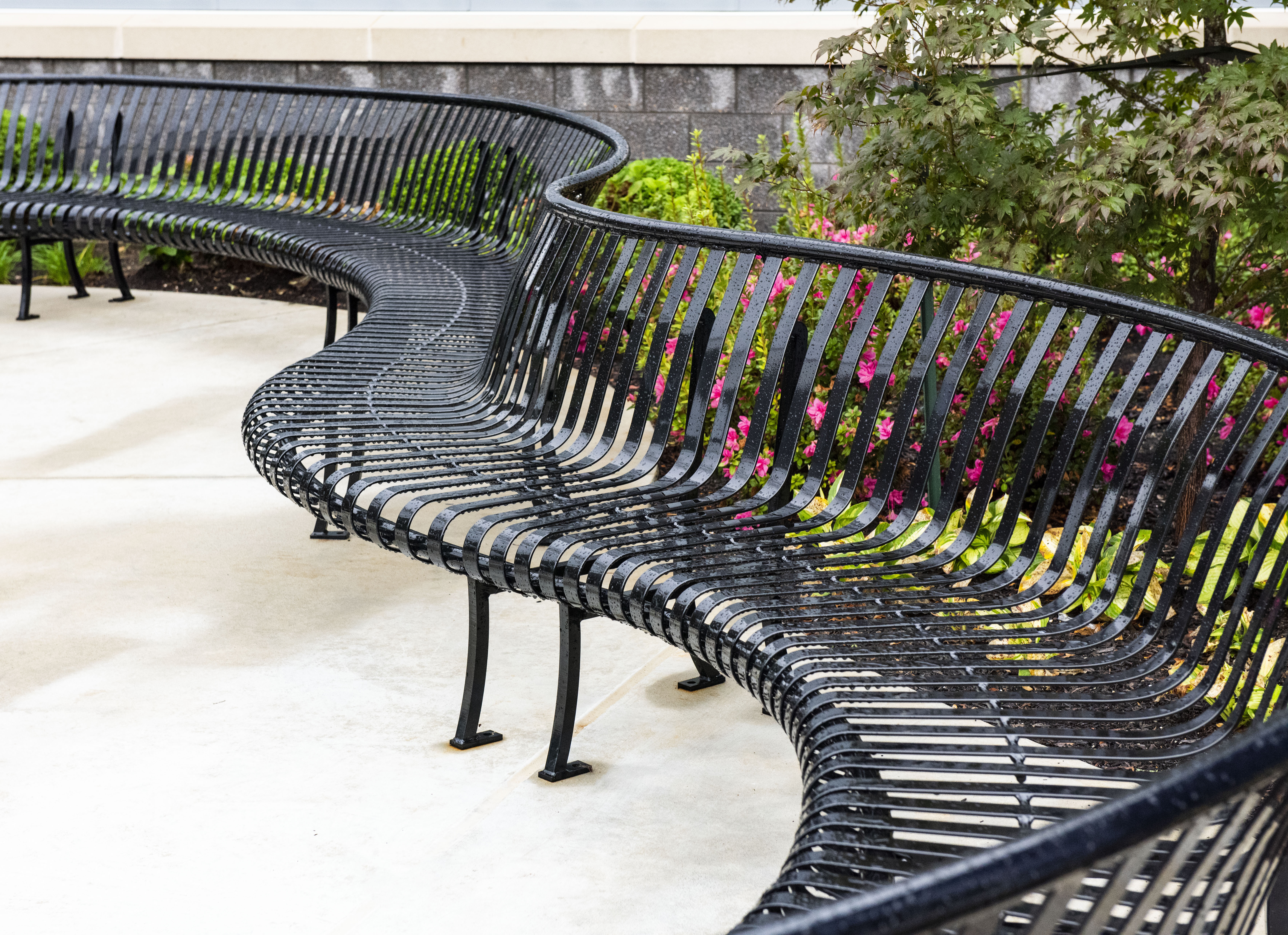 Custom Curved Bench Pullman Retail Design