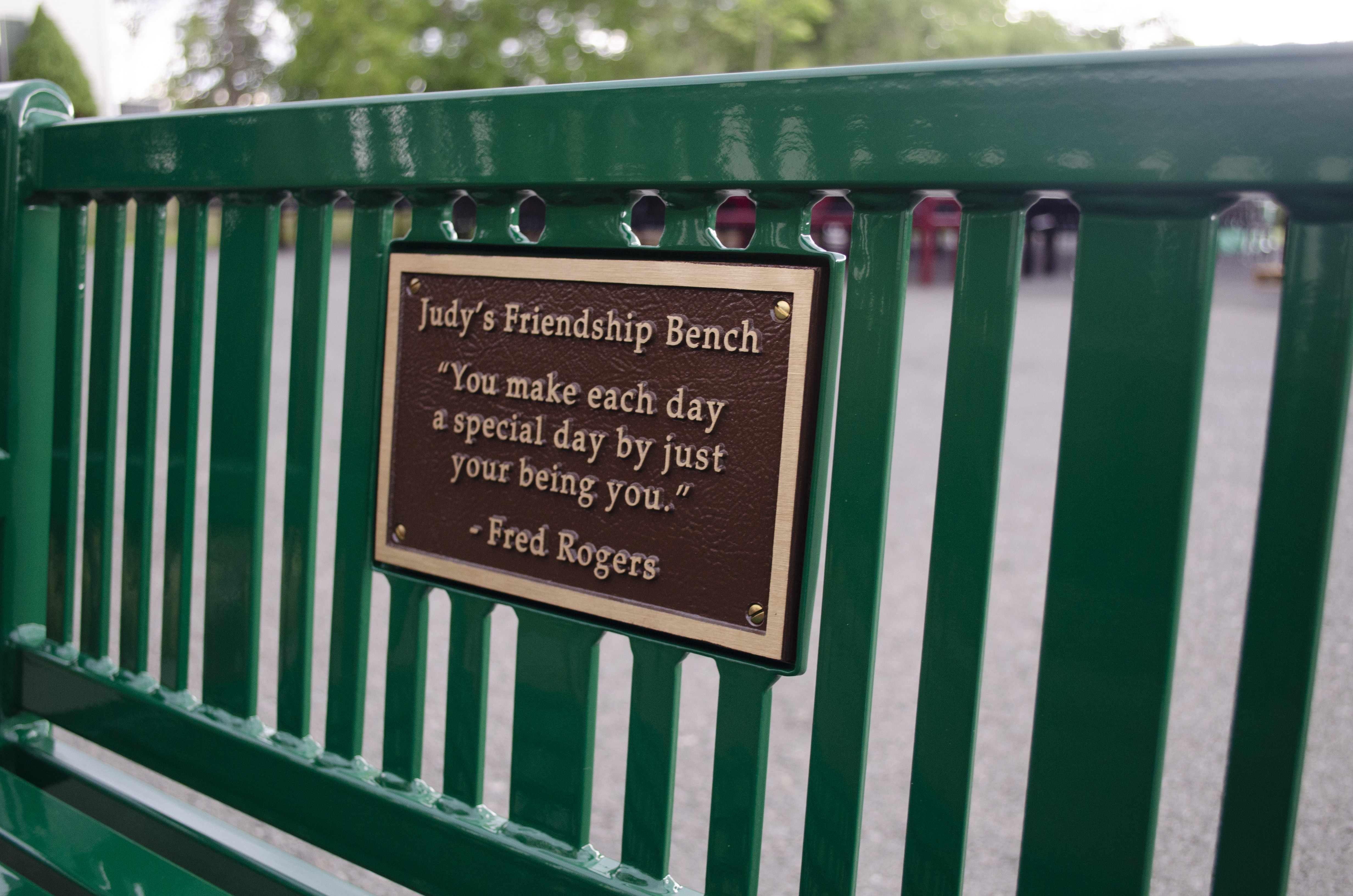Plaque Cast Bronze Friendshipbench Buddybench Fredrogersquote