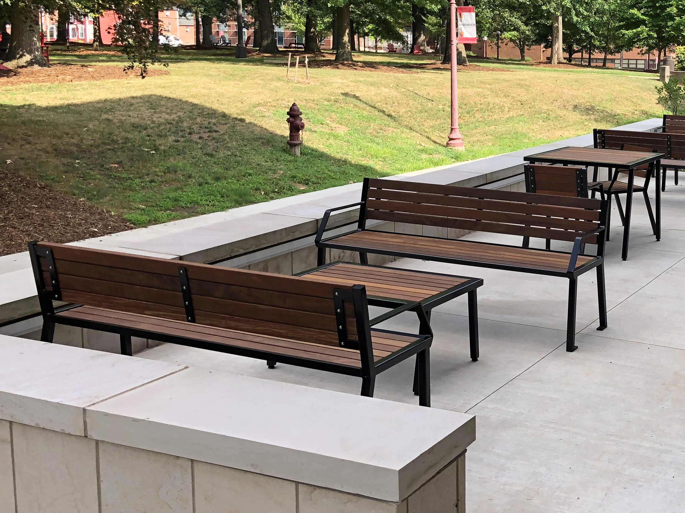 Enzo Bench With Back Enzo Bench Without Back Matteblack Ipe Education University Indianapa