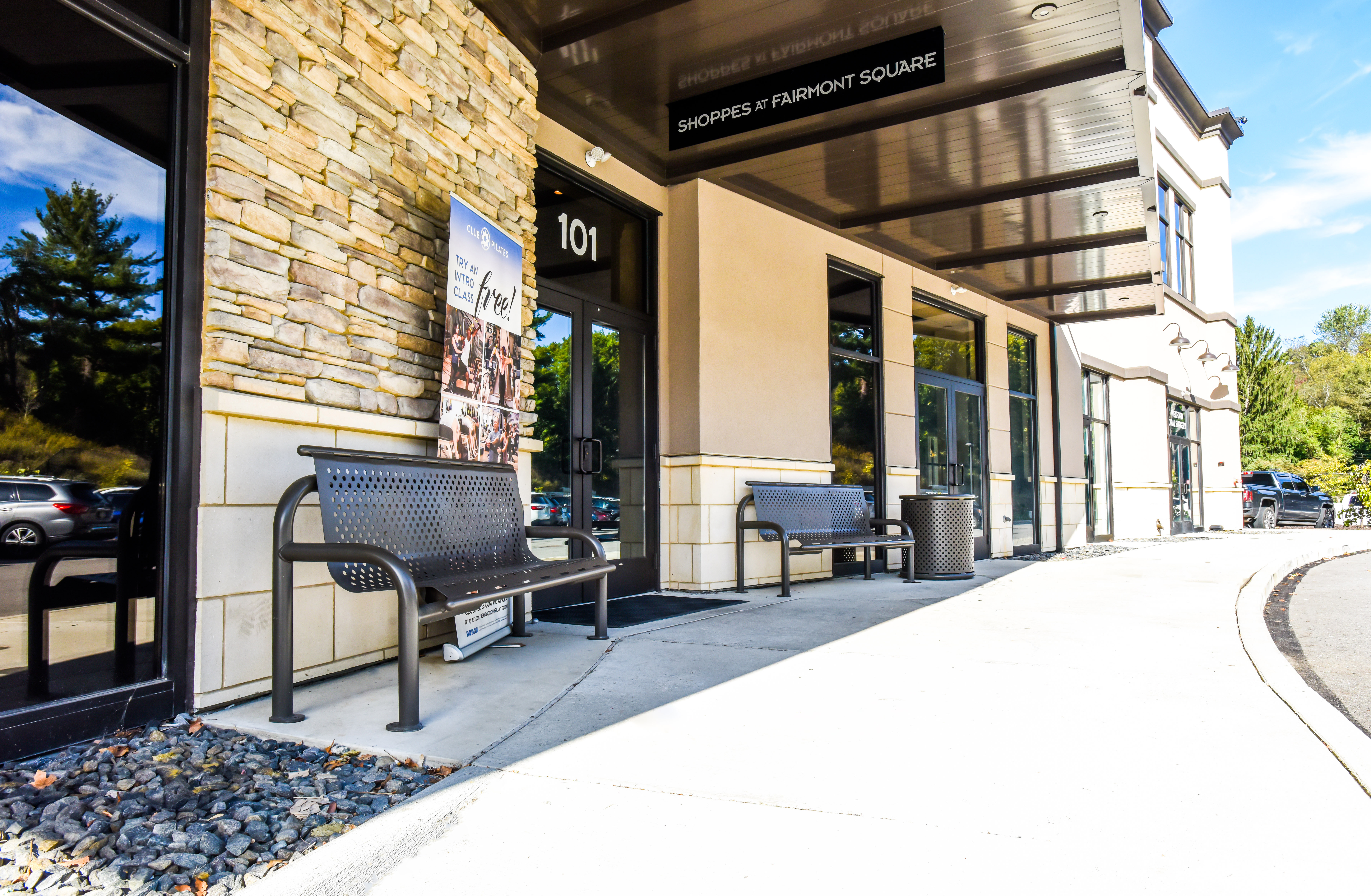 Jackson Bench With Back 6Ft Charcoal Retail Restuarant Wexfordpa