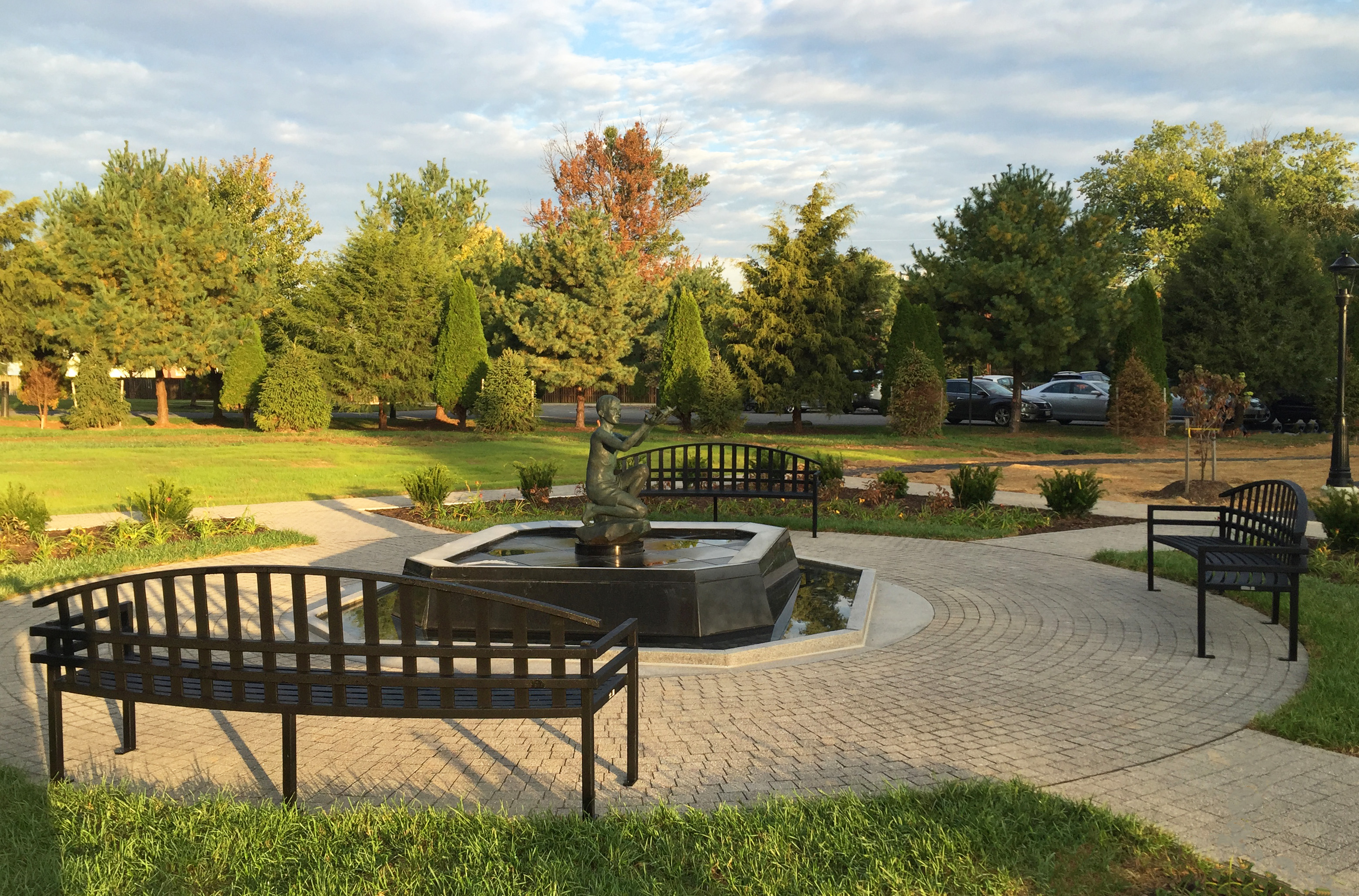 Mcconnell Bench With Back 8Ft Curved Glossblack Residential Frederickmd