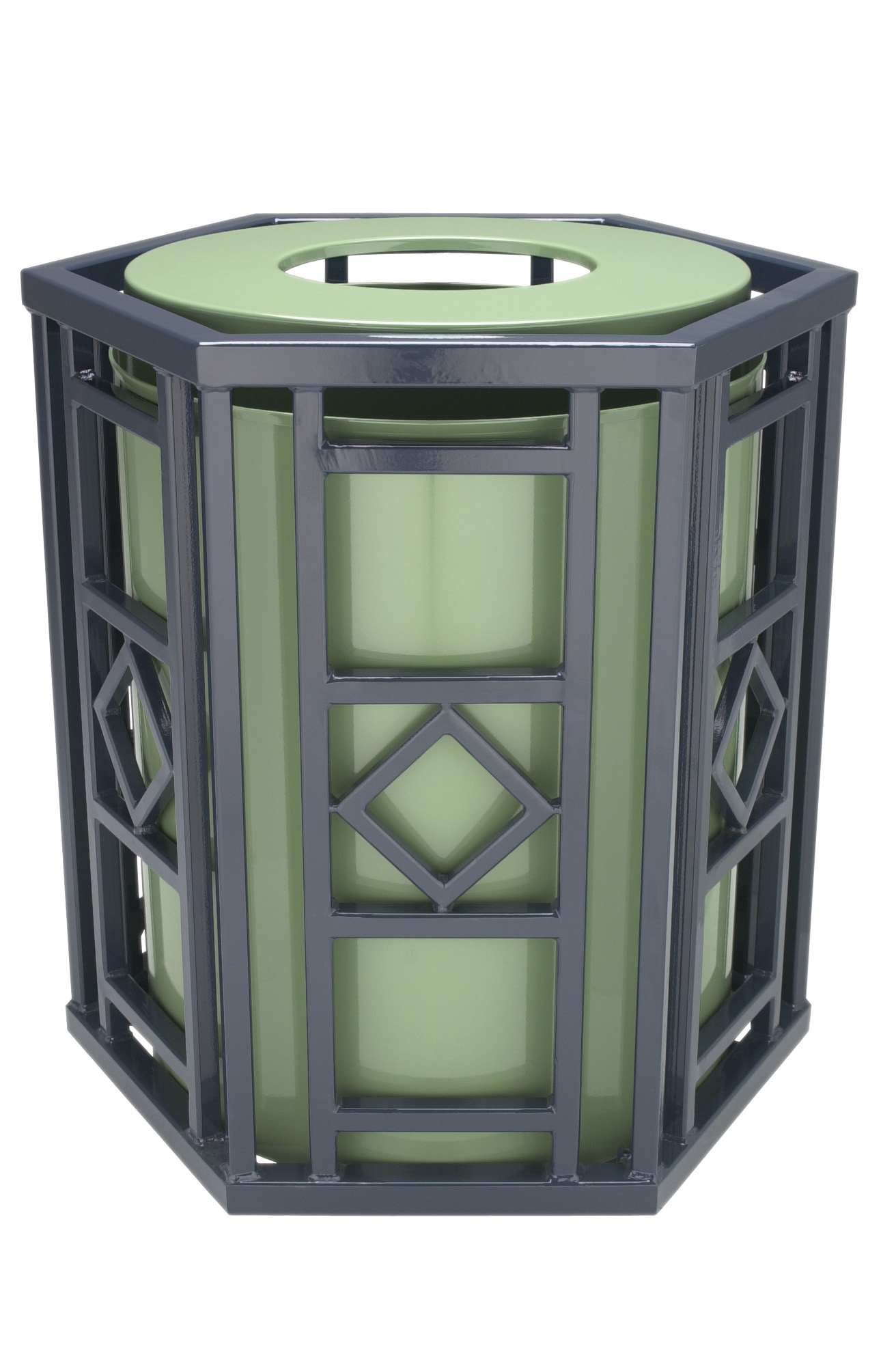 Custom Artisan Litter Receptacle Dualcolors
