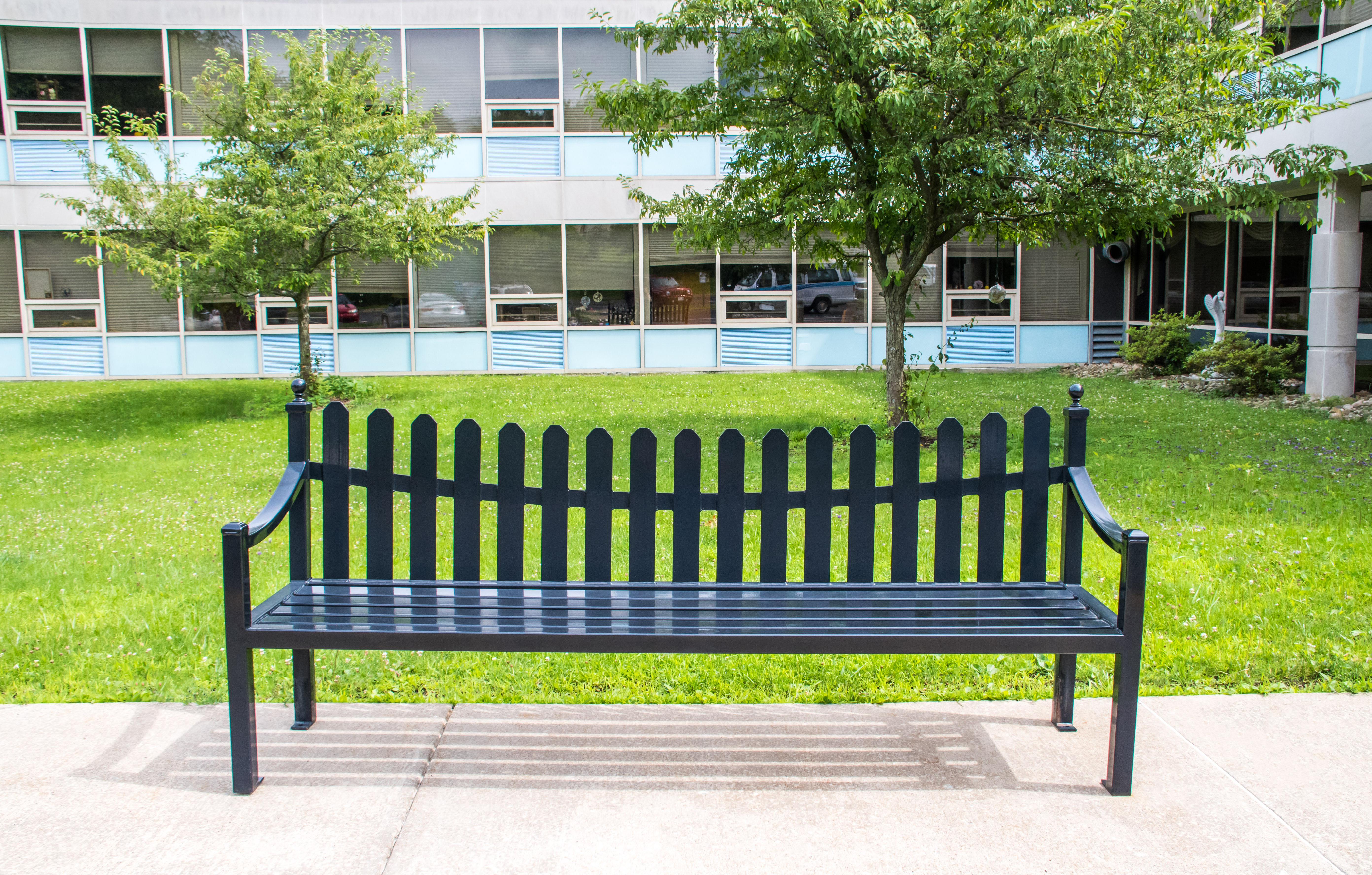 Fenwick Bench With Back 8Ft Glossblack Education
