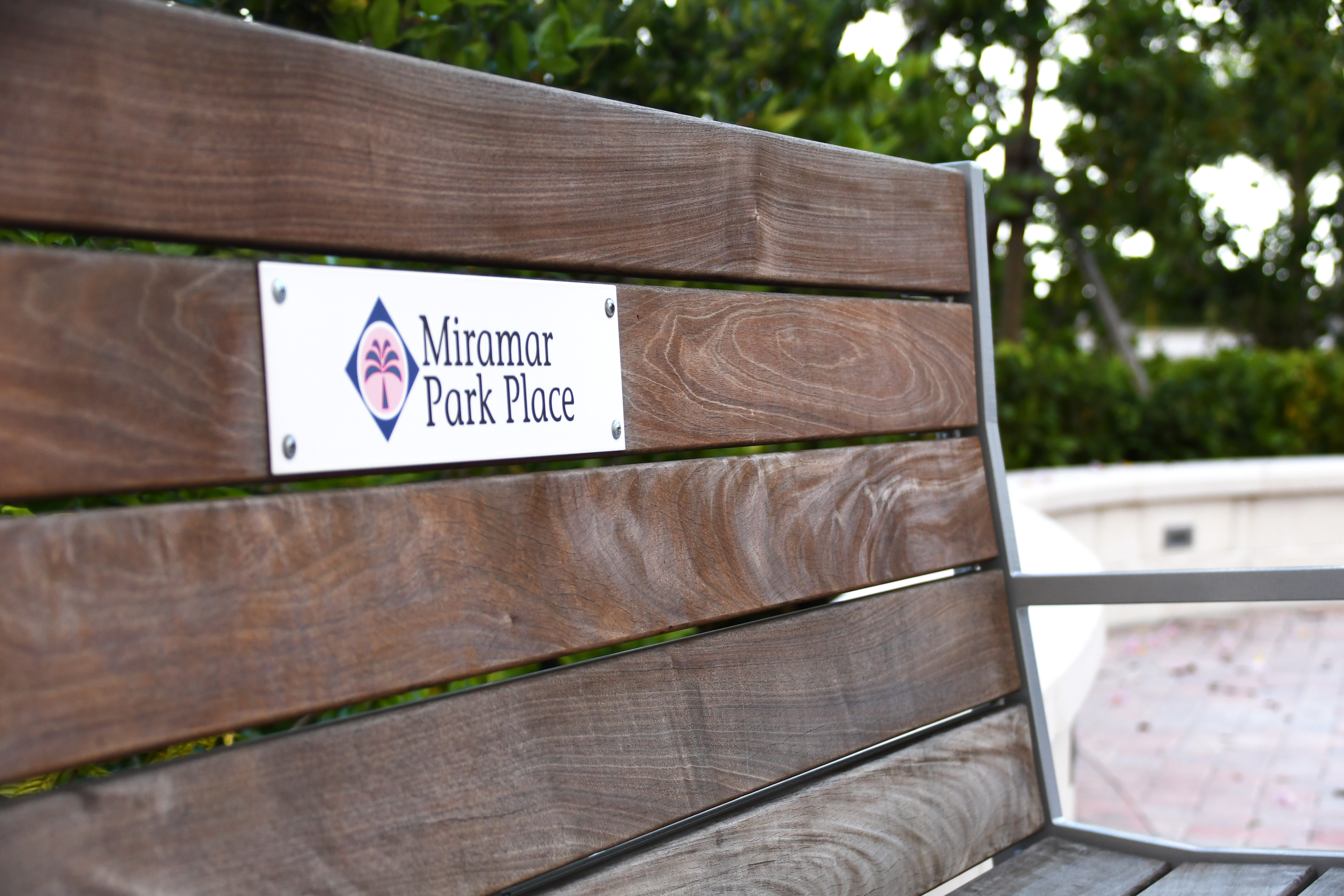 Creekview Bench Keyshieldart Logo Miramarparkplaza