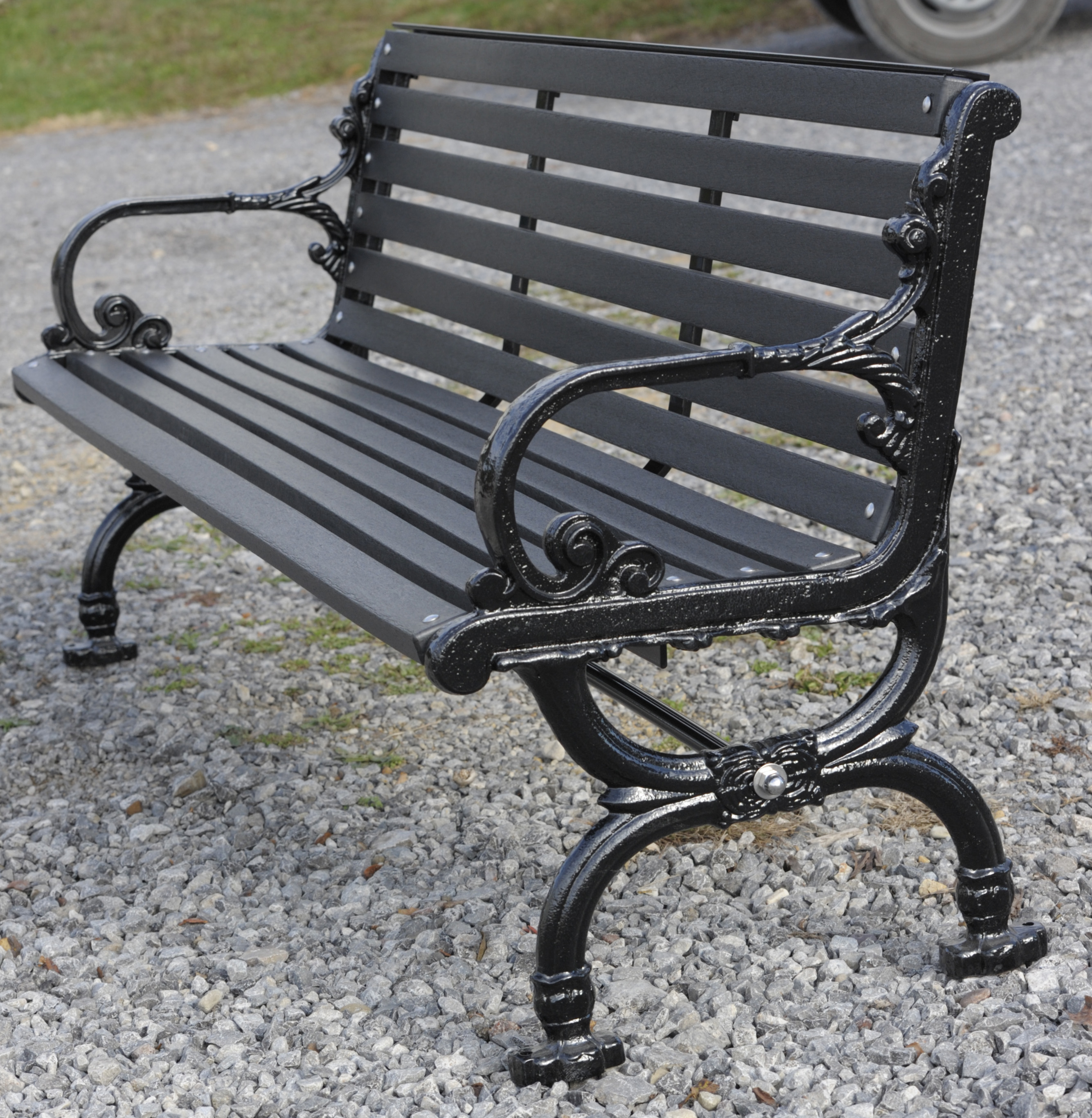 Rosedale Bench With Back 6Ft Recycled Plastic Slats