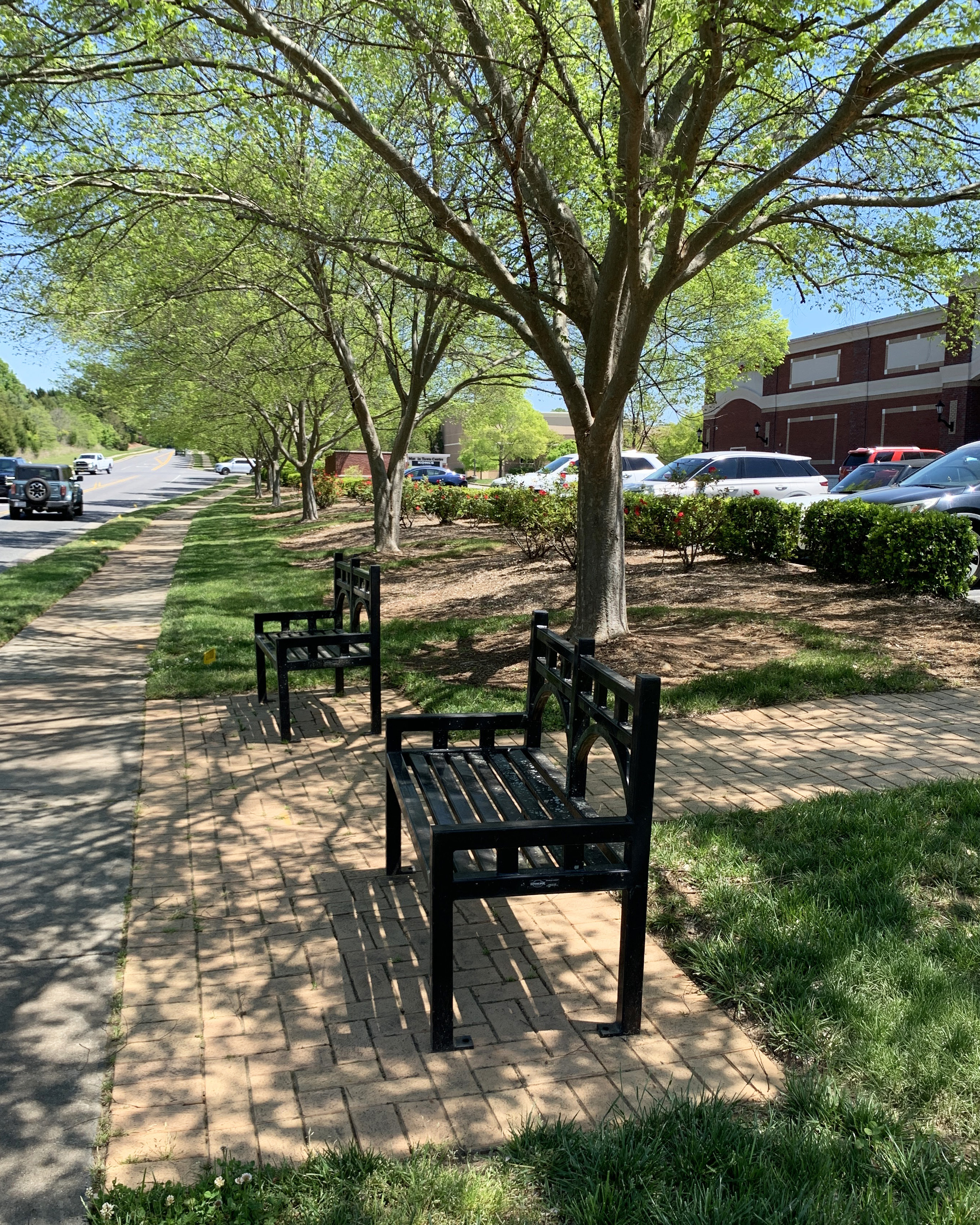 Liberty Bench With Back 6Ft Glossblack Retail Charlottenc