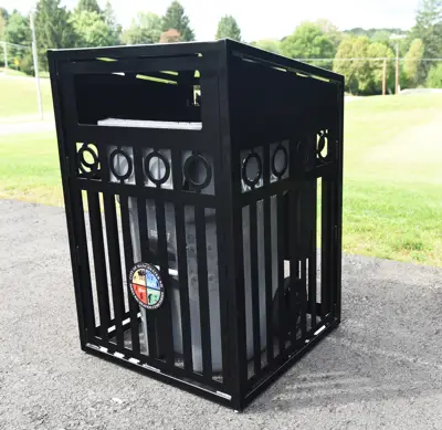 Atlanta Custom Trash Bin Holder Glossblack Keyshieldart City
