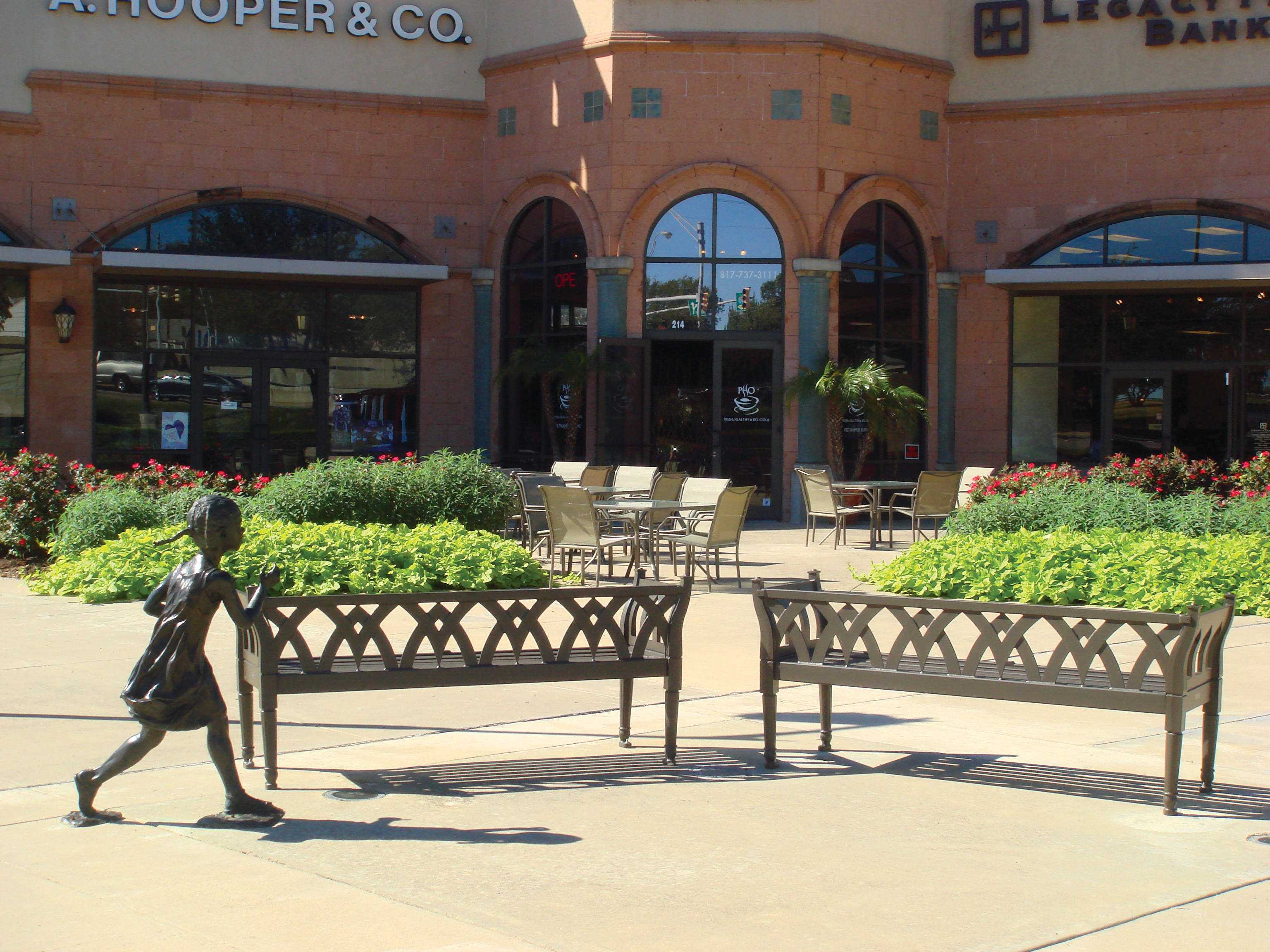 Augustine Bench With Back 6Ft Bronze Retail Dallastx