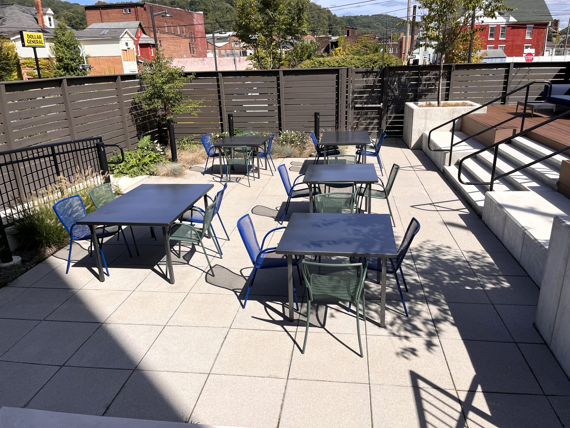 Francisco Chair Custom Rectangular Courtyard Verdigeen Sapphire Education Charterschool Johnstownpa