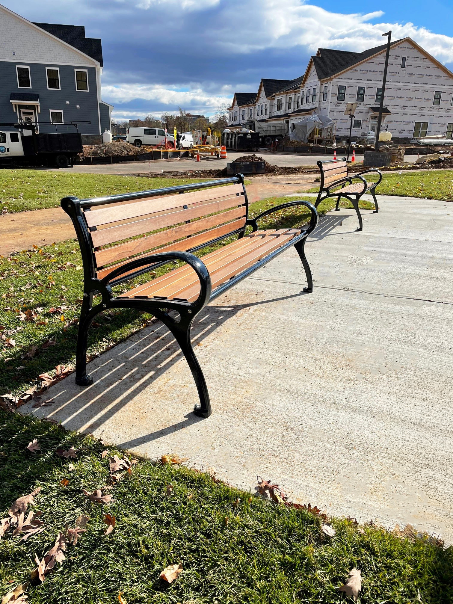 Schenley Bench With Back 6Ft Glossblack Ipe Residential Leesburgva