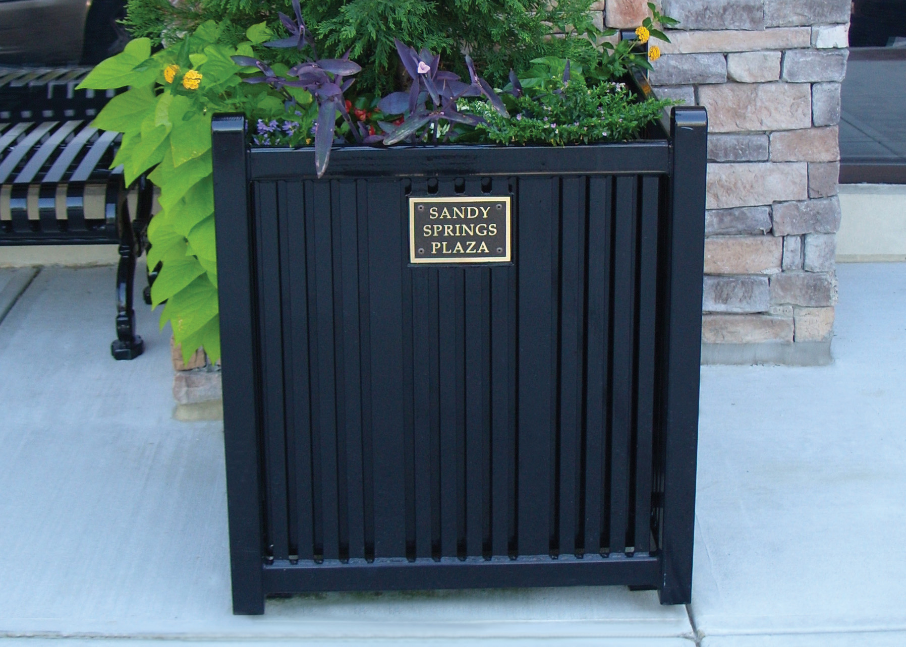 Reading Square Planter Plaque Retail Plaza