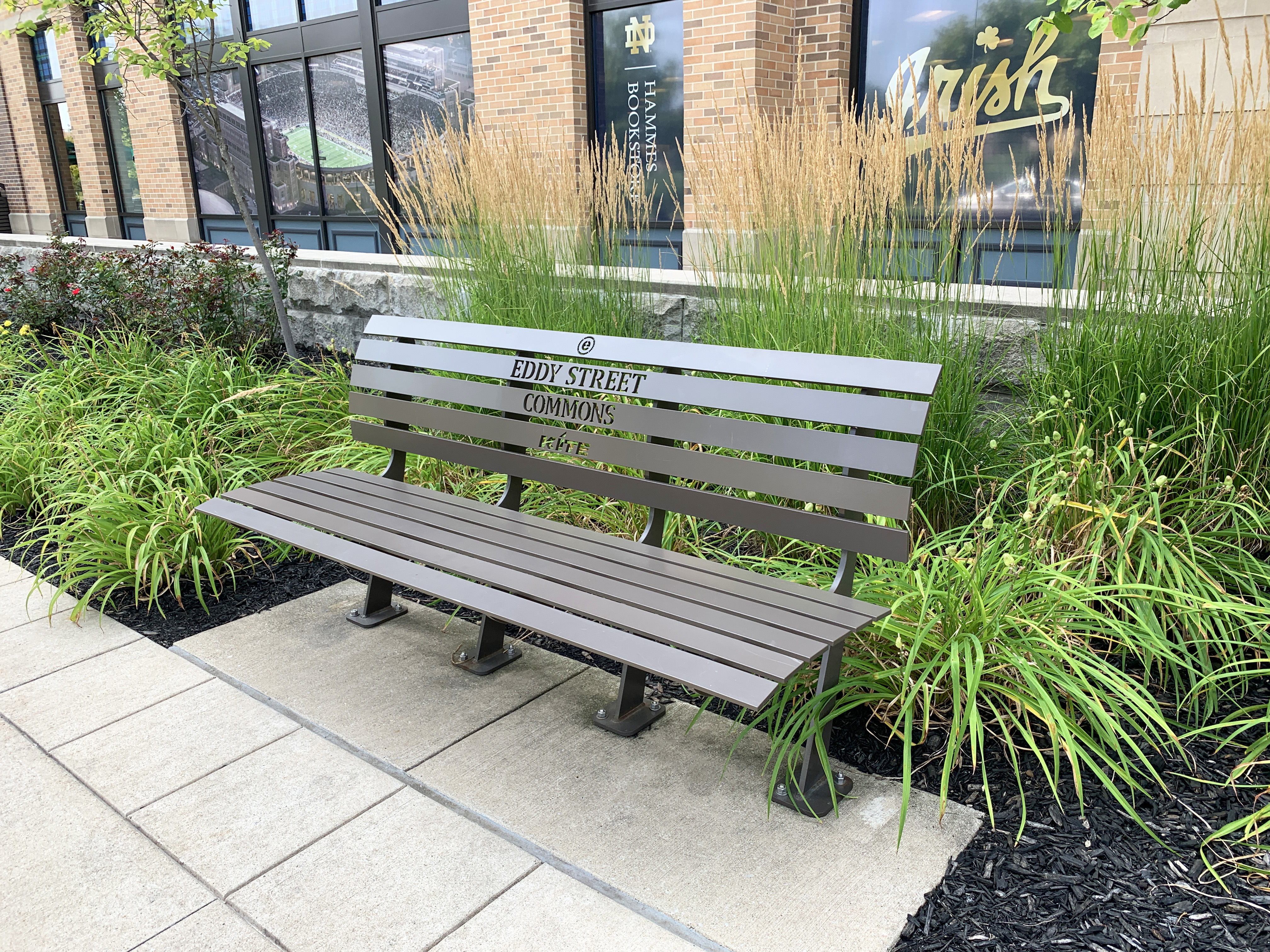 Carson 6Ft Bench Lasercut Chromite Streetscape