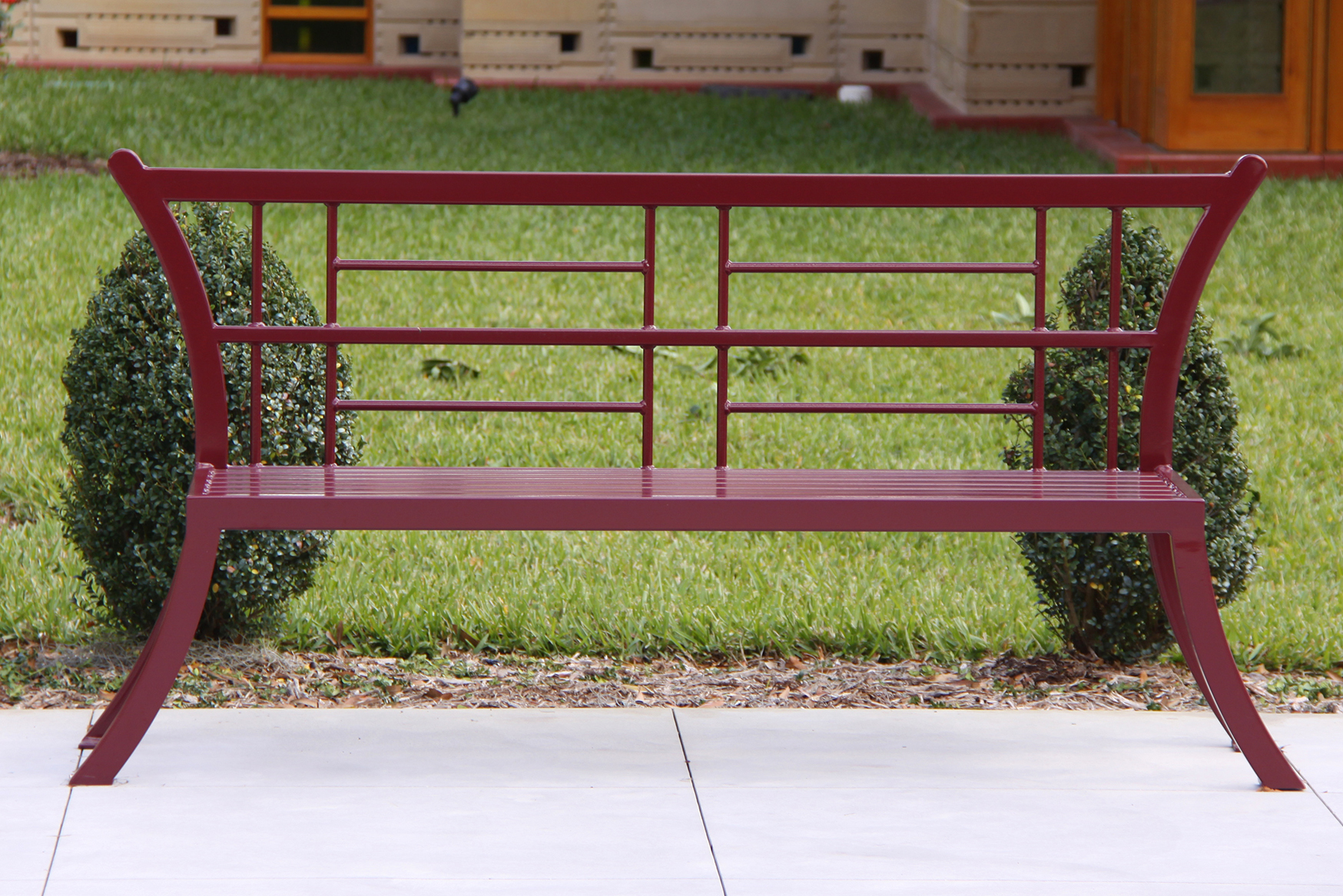 Featured Tei Bench With Back 6Ft Burgundy Education College FL