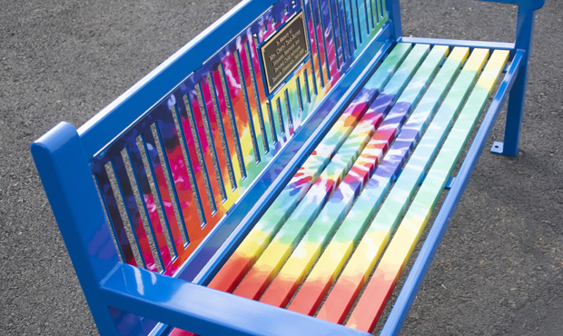 Image 15 Tiedye Bench