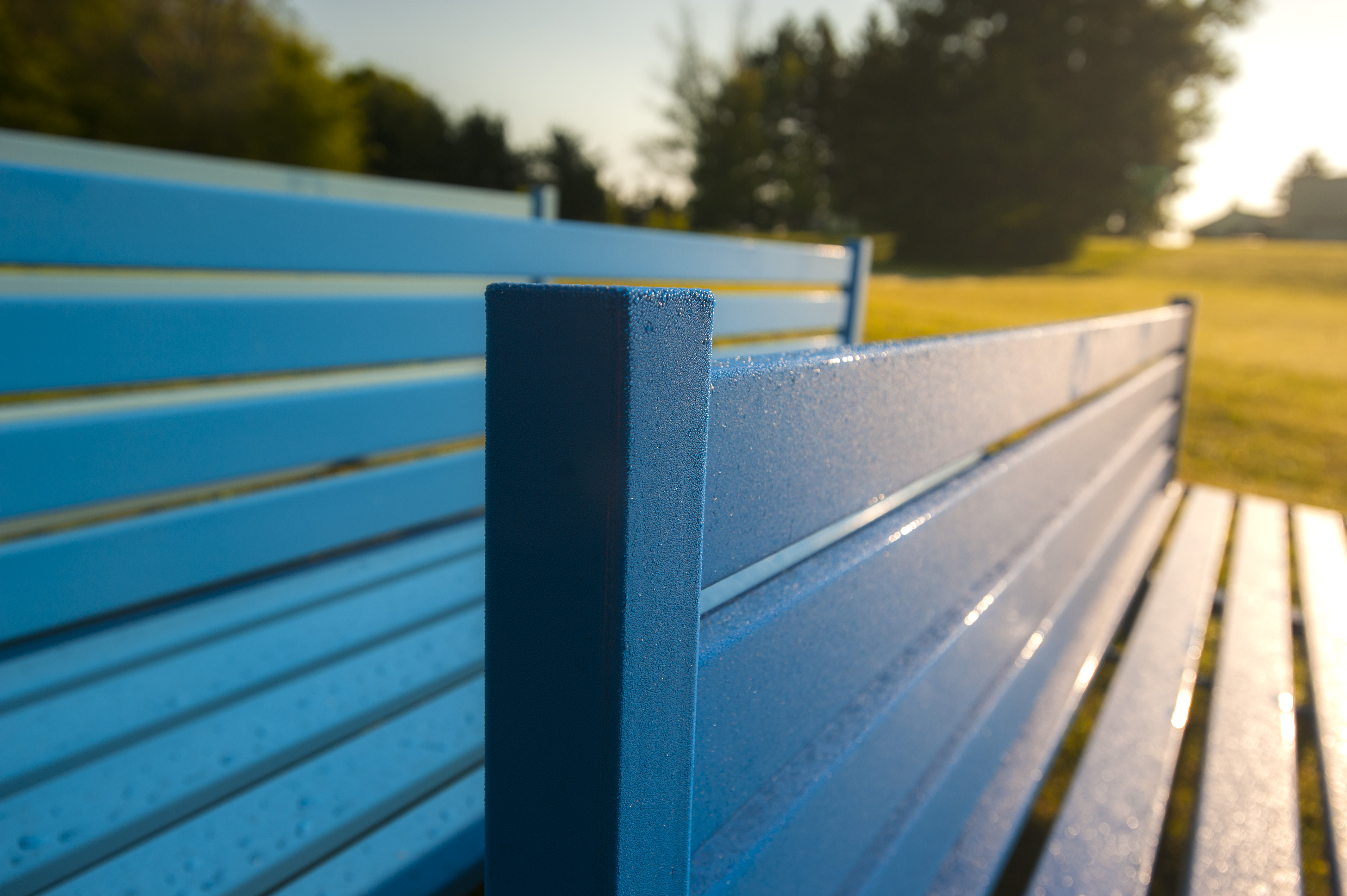 Breakwater Bench With Back Nantucketblue Dew Morning