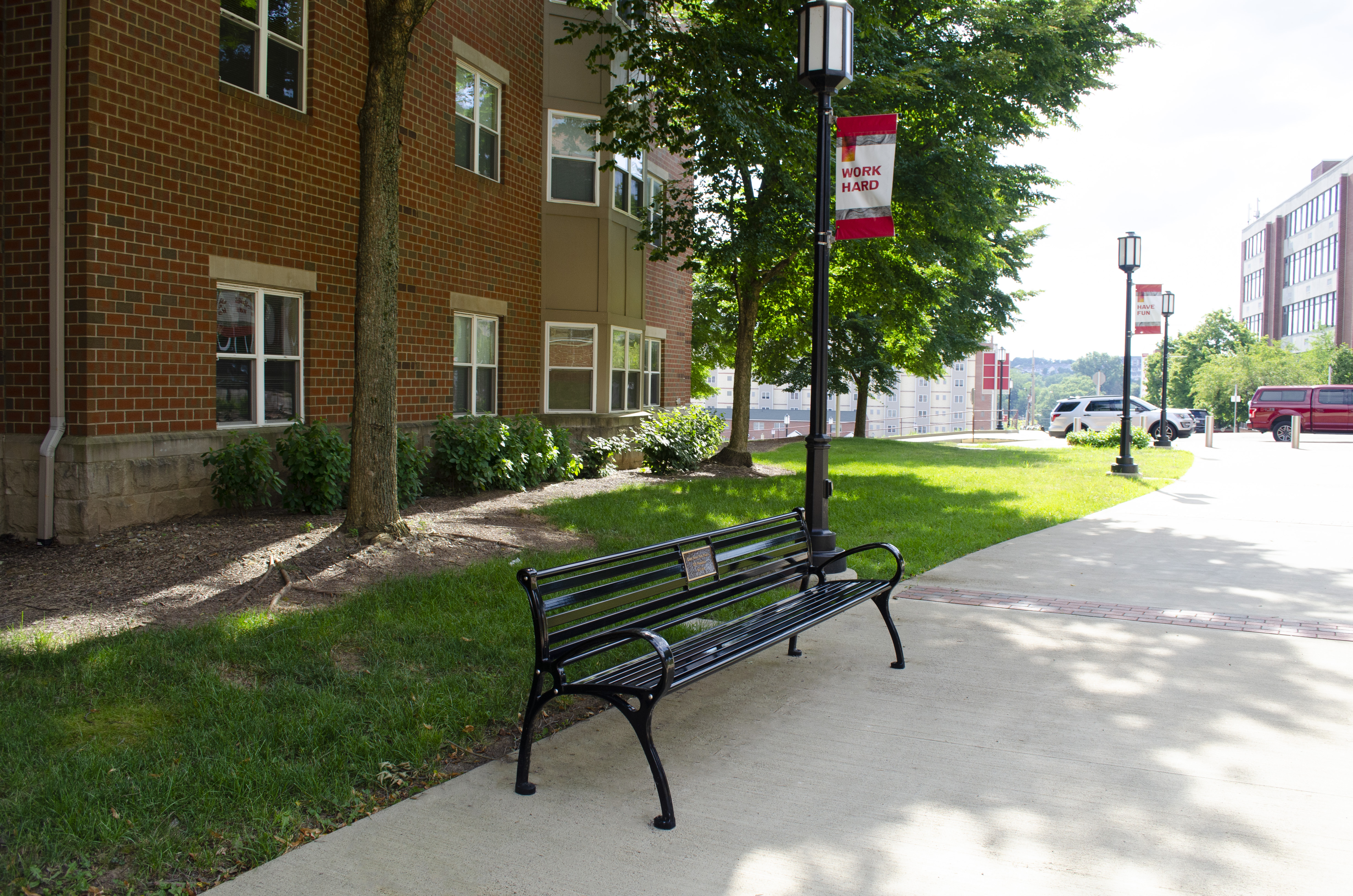 SC26 Glossblack Plaque IUP Campus Indianapa