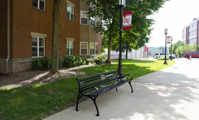 SC26 Glossblack Plaque IUP Campus Indianapa