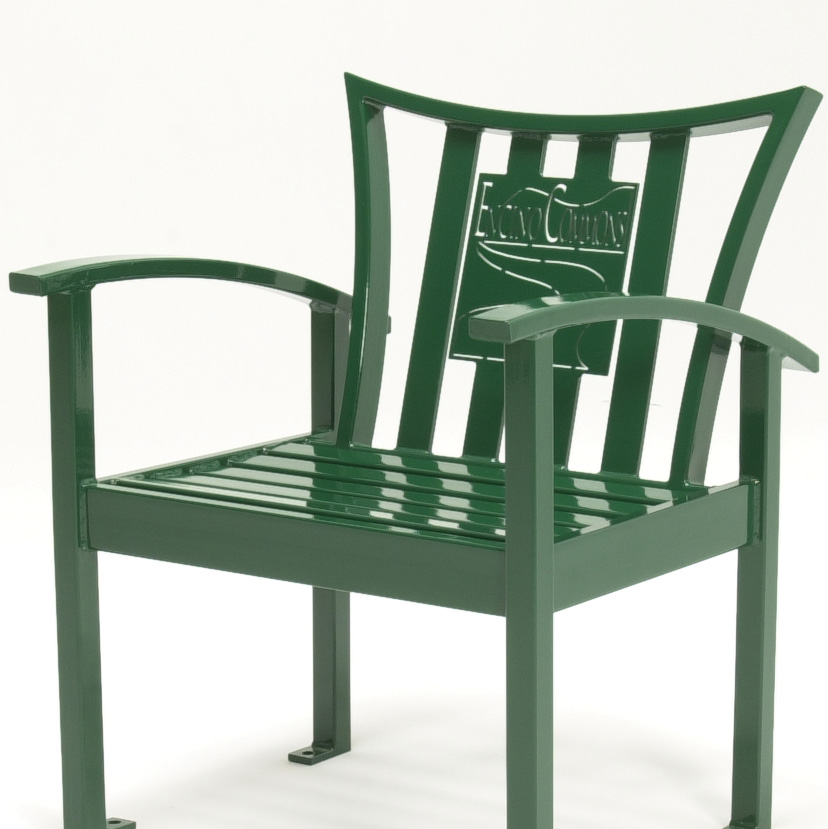 Exeter Chair Evergreen Lasercut
