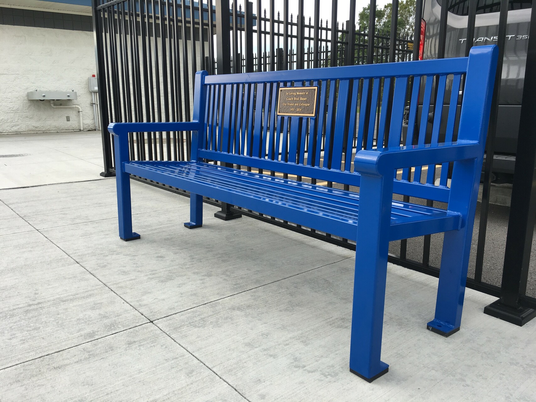 Reading Bench With Back 6Ft Plaque Nantucketblue Education Highschool Marbleheadoh