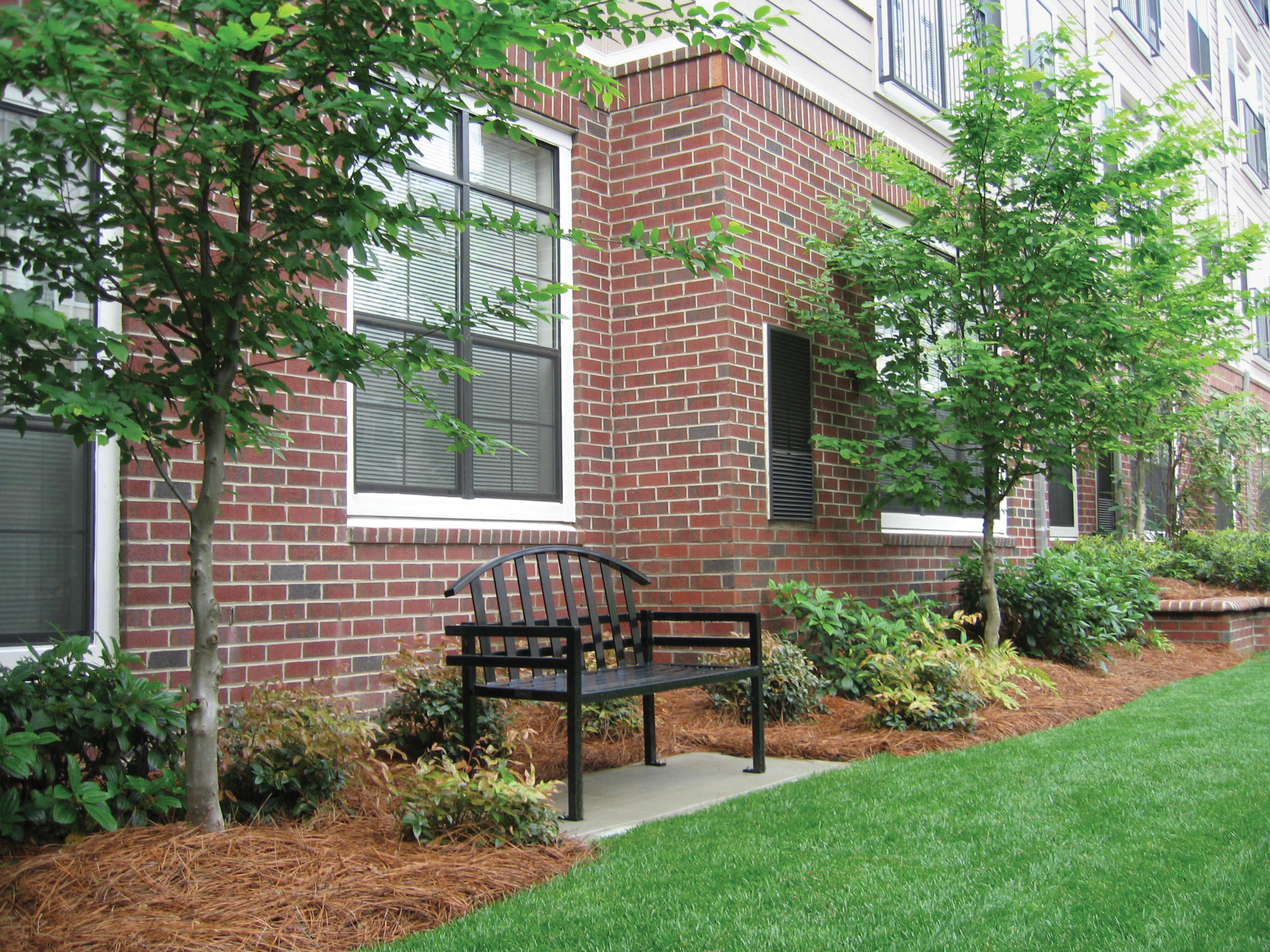 Mcconnell Bench With Back 4Ft Glossblack Residential Apartments Carync