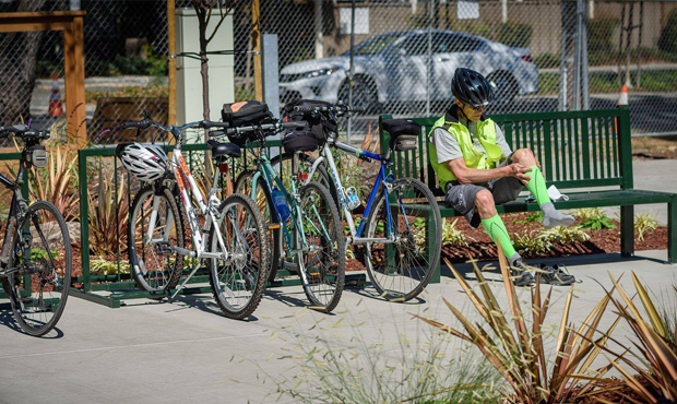 Image 2 Reading Bike Rack Bench Park