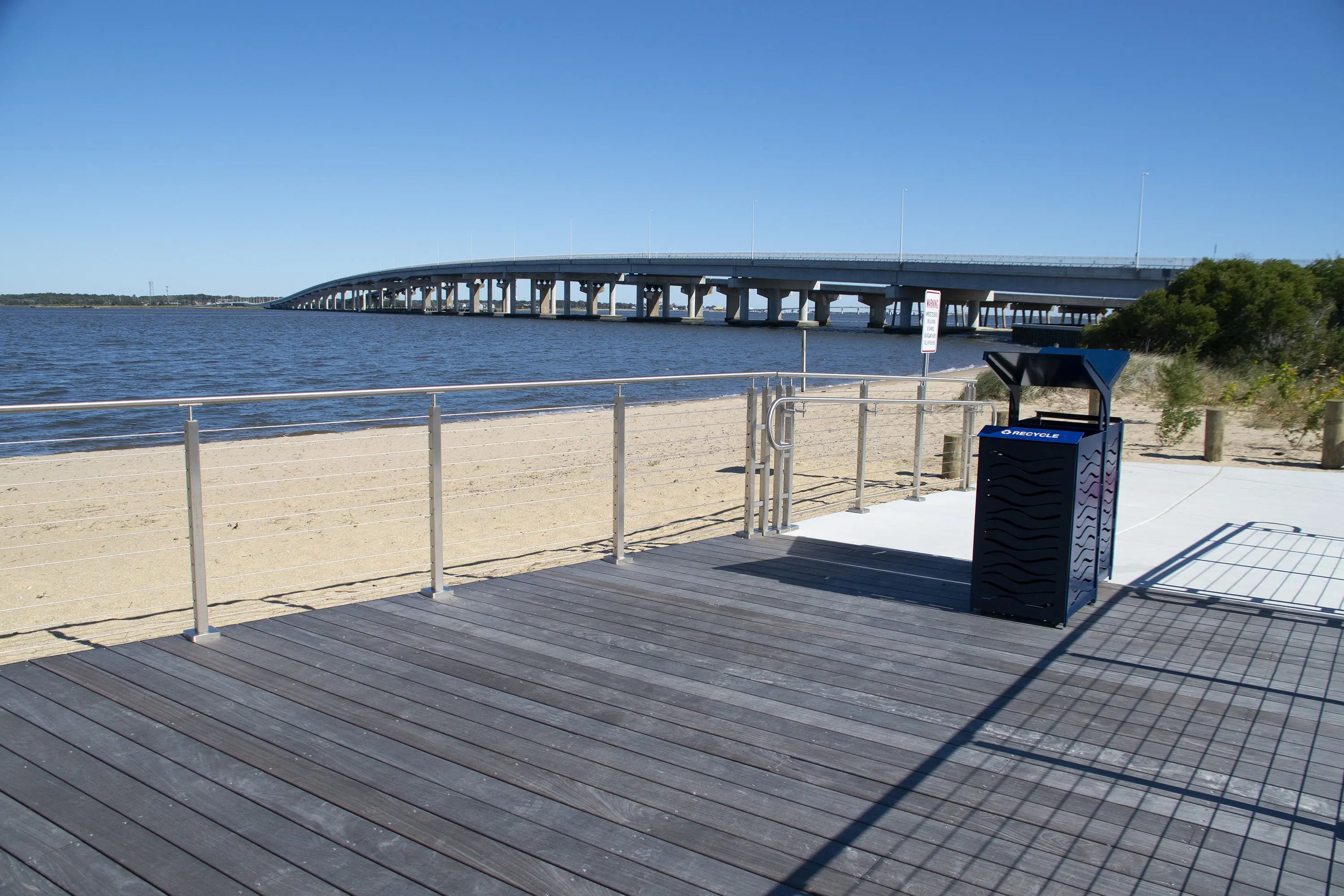 Carson Litter Receptacle Sapphire Coastalsetting