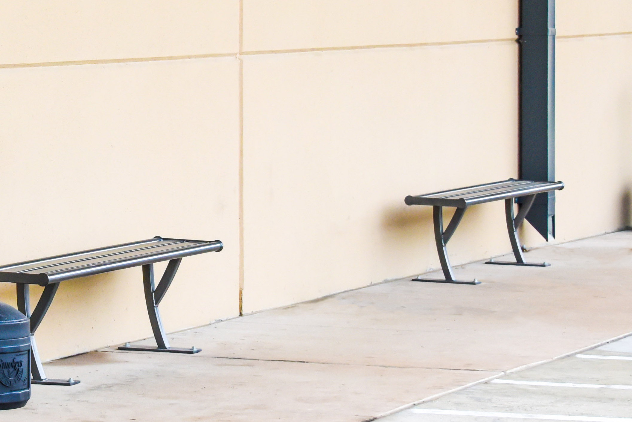 Feature Penn Bench Without Back 6Ft Chromite Corporate