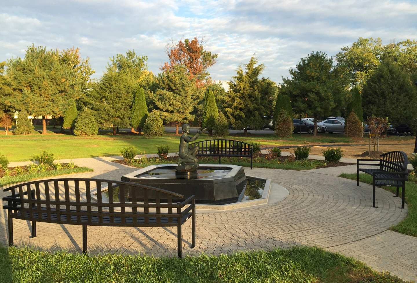 Blog2 mcconnell bench with back 8ft curved glossblack residential frederickMD