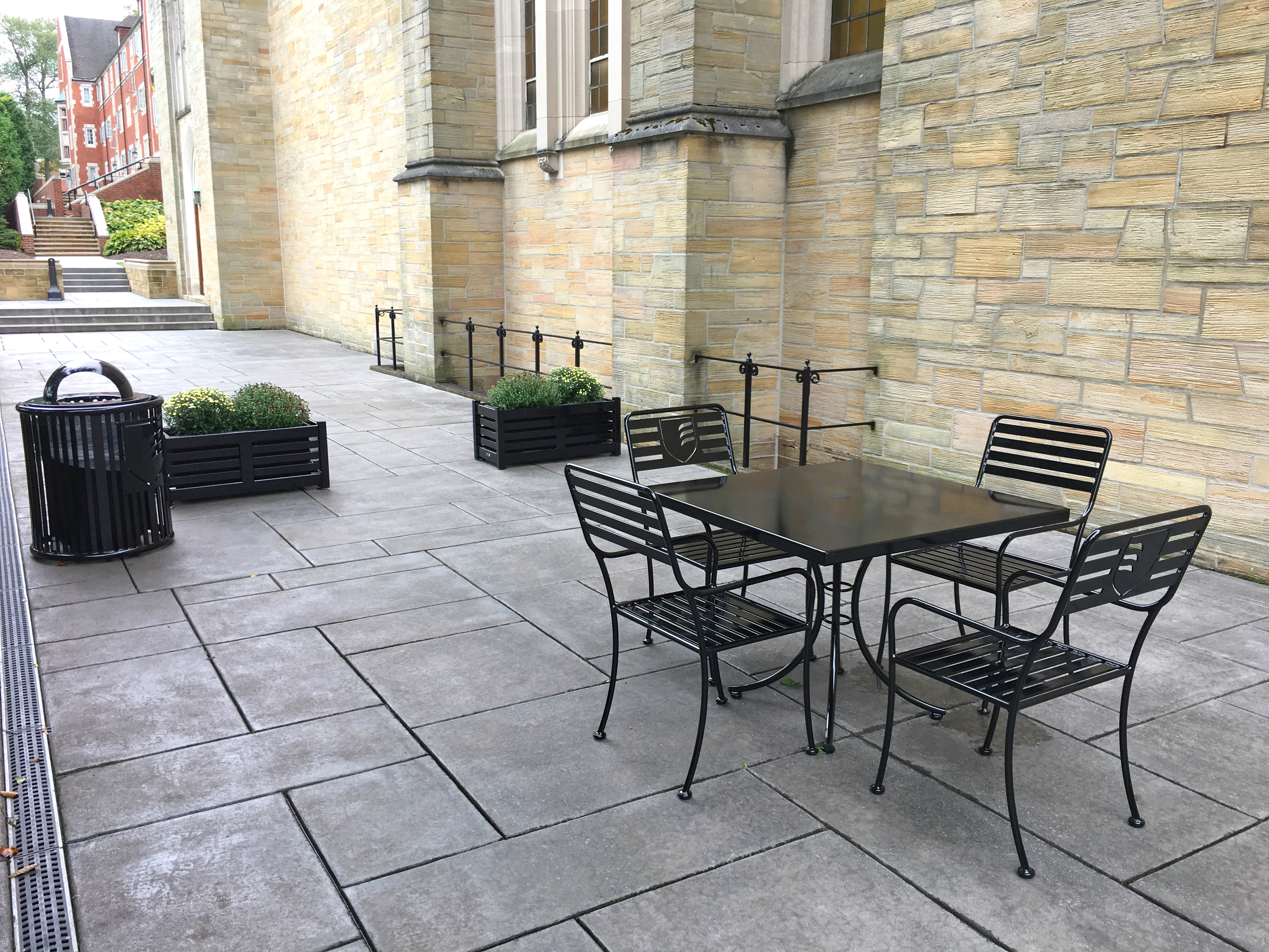 Sienna Table Set Logo Glossblack Campus