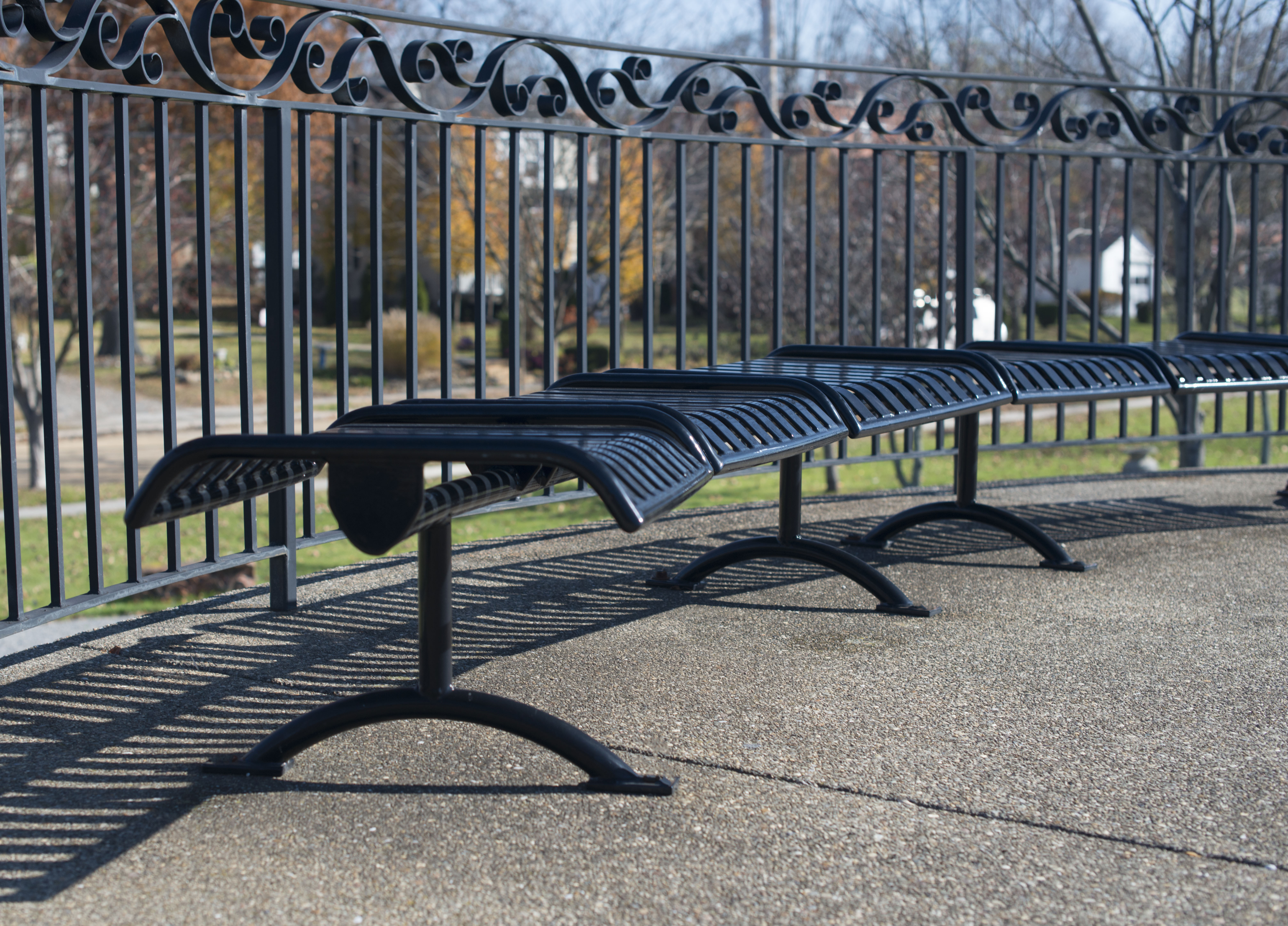 Pullenium Curved Without Back 3Seat Glossblack Residential Park