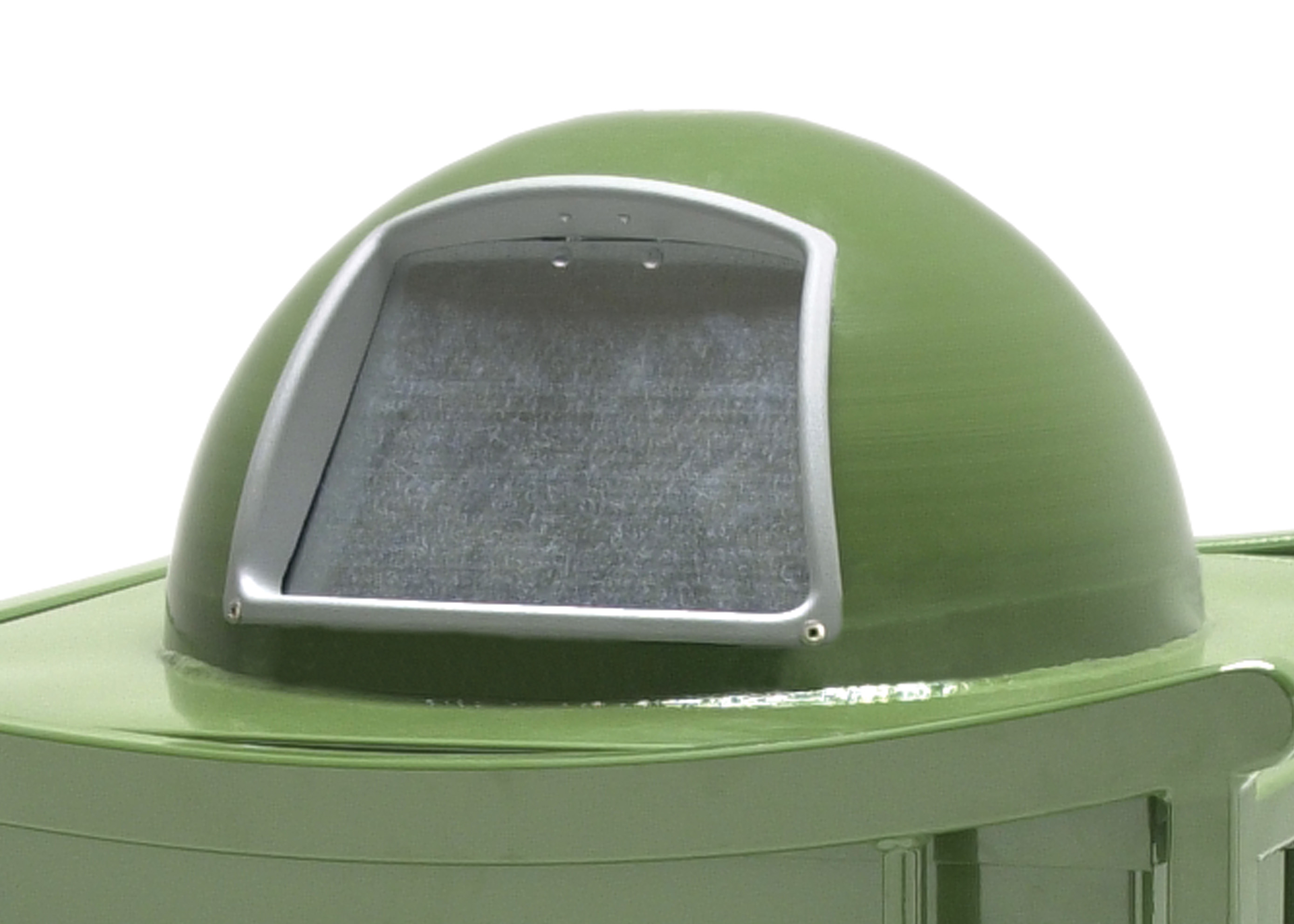 Lid Round Dome Galv Door Main