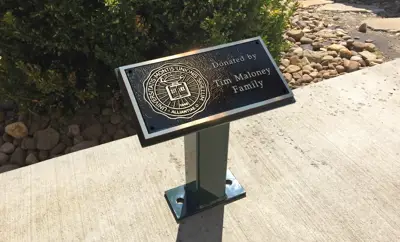 Plaque Smallstand Maloneyfamily Mountunionuniversity