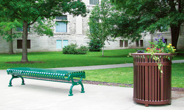 Image 7 Midtown Planter Lamplighter Bench