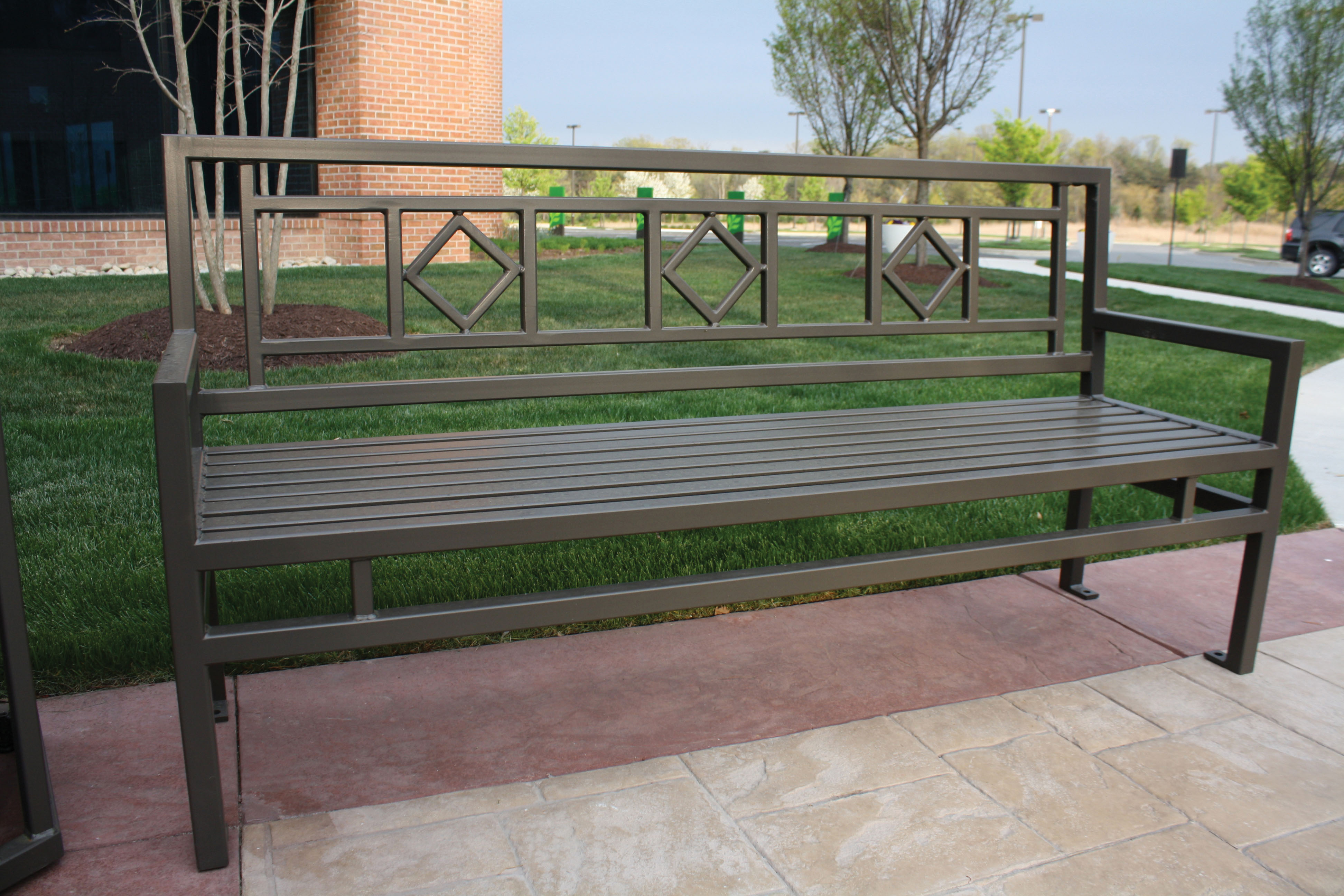 Artisan Bench With Back 6Ft Bronze Baltimoremd