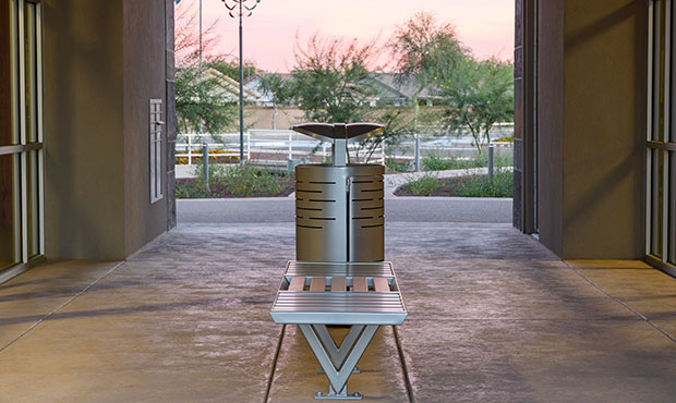 Blog Site Furniture Litter Receptacle Bench Touch Free