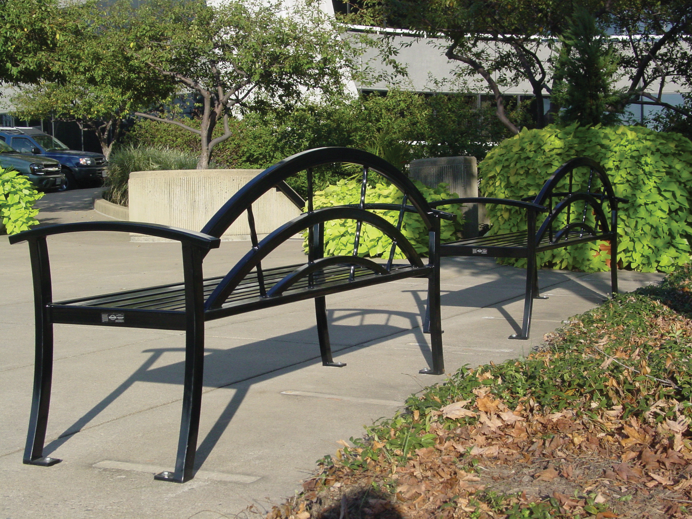 Kerrington Bench With Back 6Ft Glossblack Retail