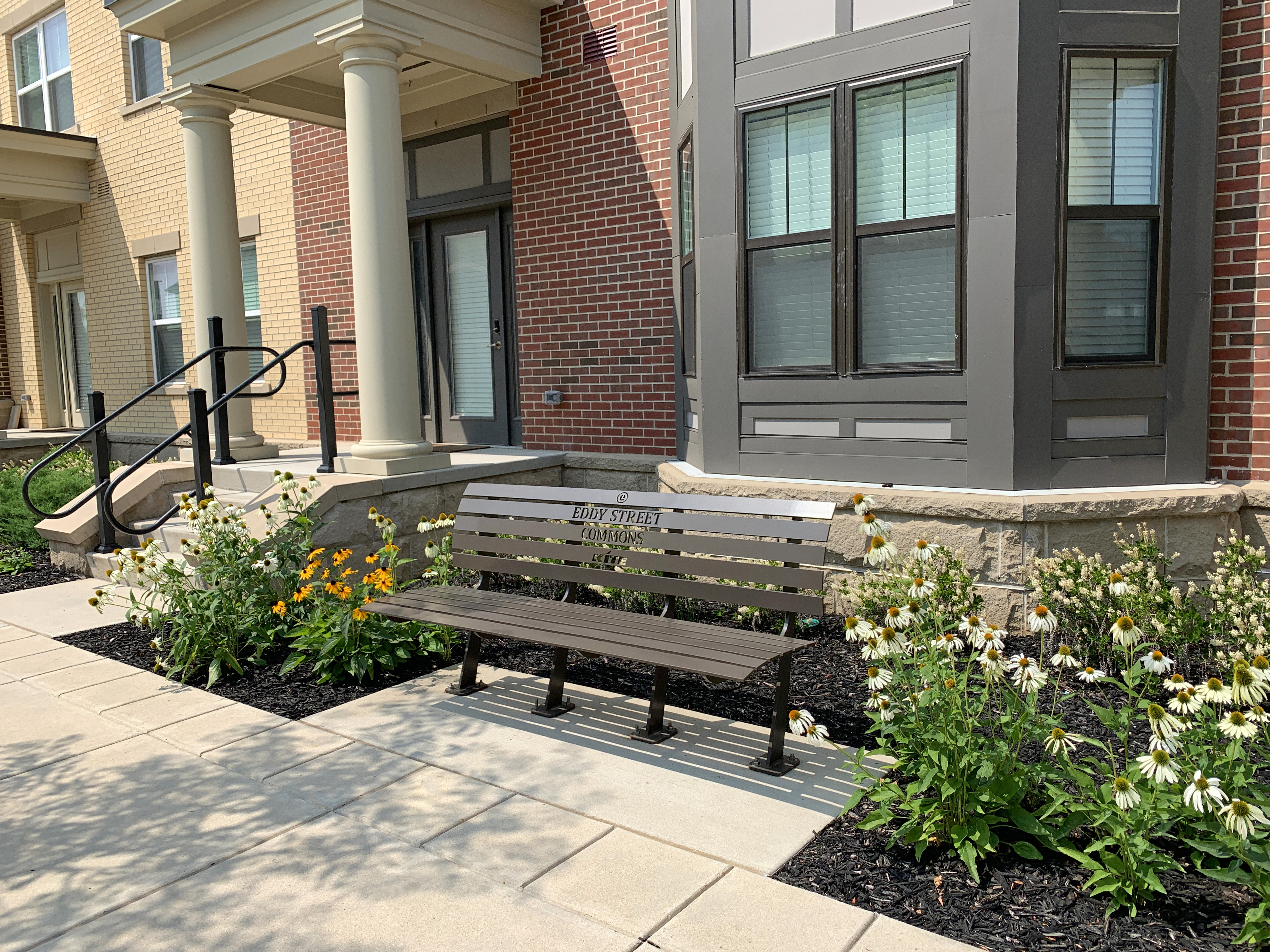 Carson Bench With Back Bronze Lasercut Residential Southbendin