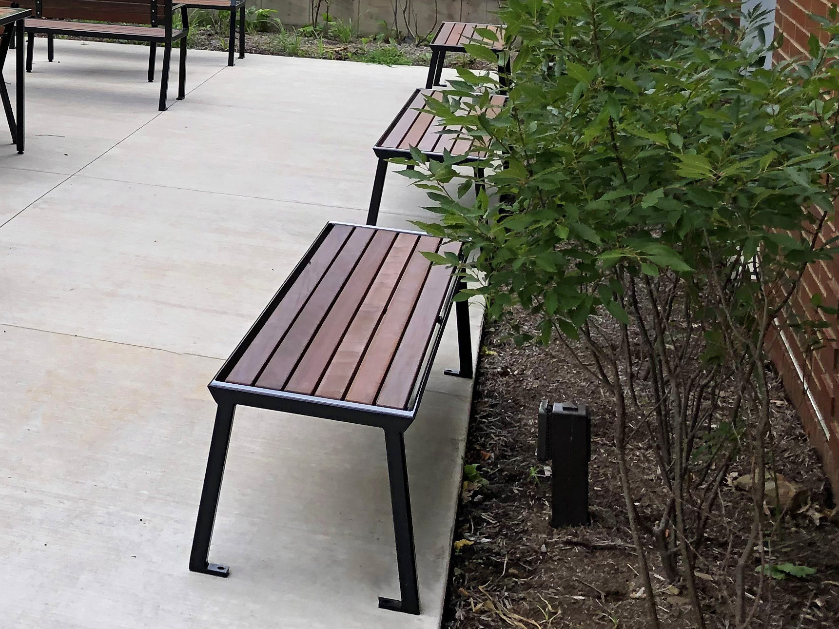 Enzo Bench With Back Enzo Bench Without Back Matteblack Ipe Education University Indianapa Copy