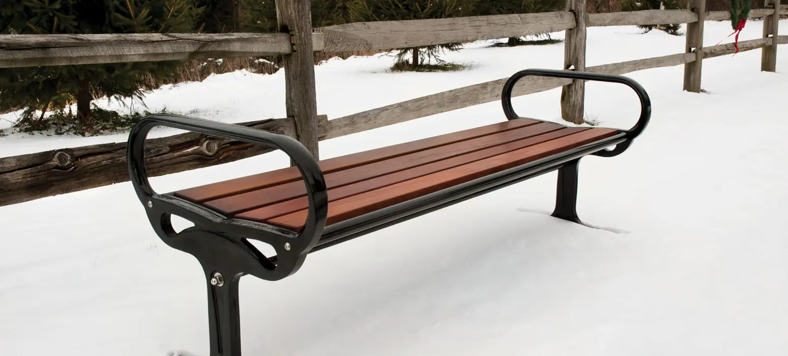 Robinson Bench Without Back 6Ft Glossblack Ipe Residential (1)