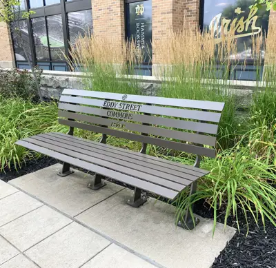 Carson 6Ft Bench Lasercut Chromite Streetscape