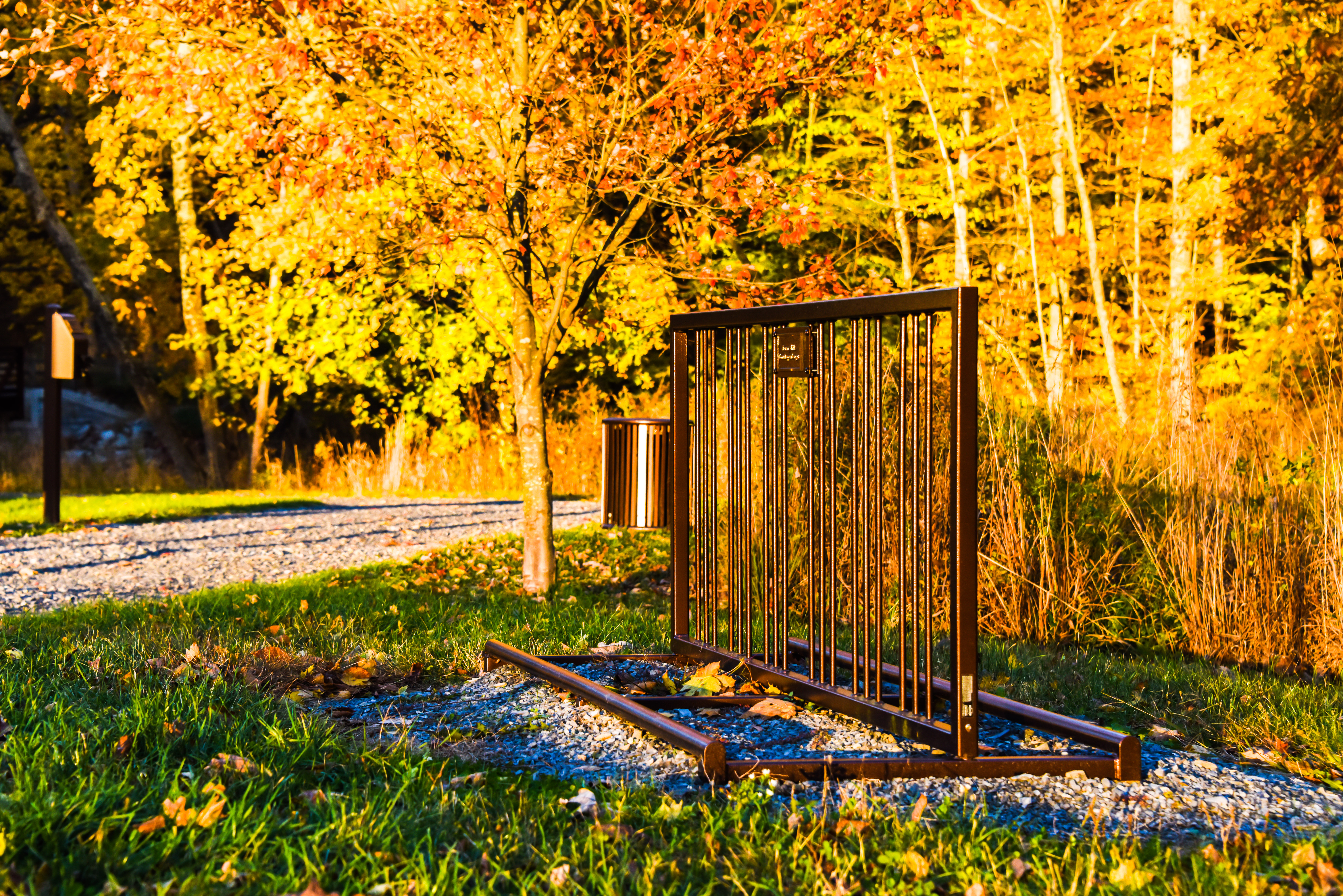 Feature Reading Bike Rack Coppervein Municipal Recreation Trail Park Bedfordpa