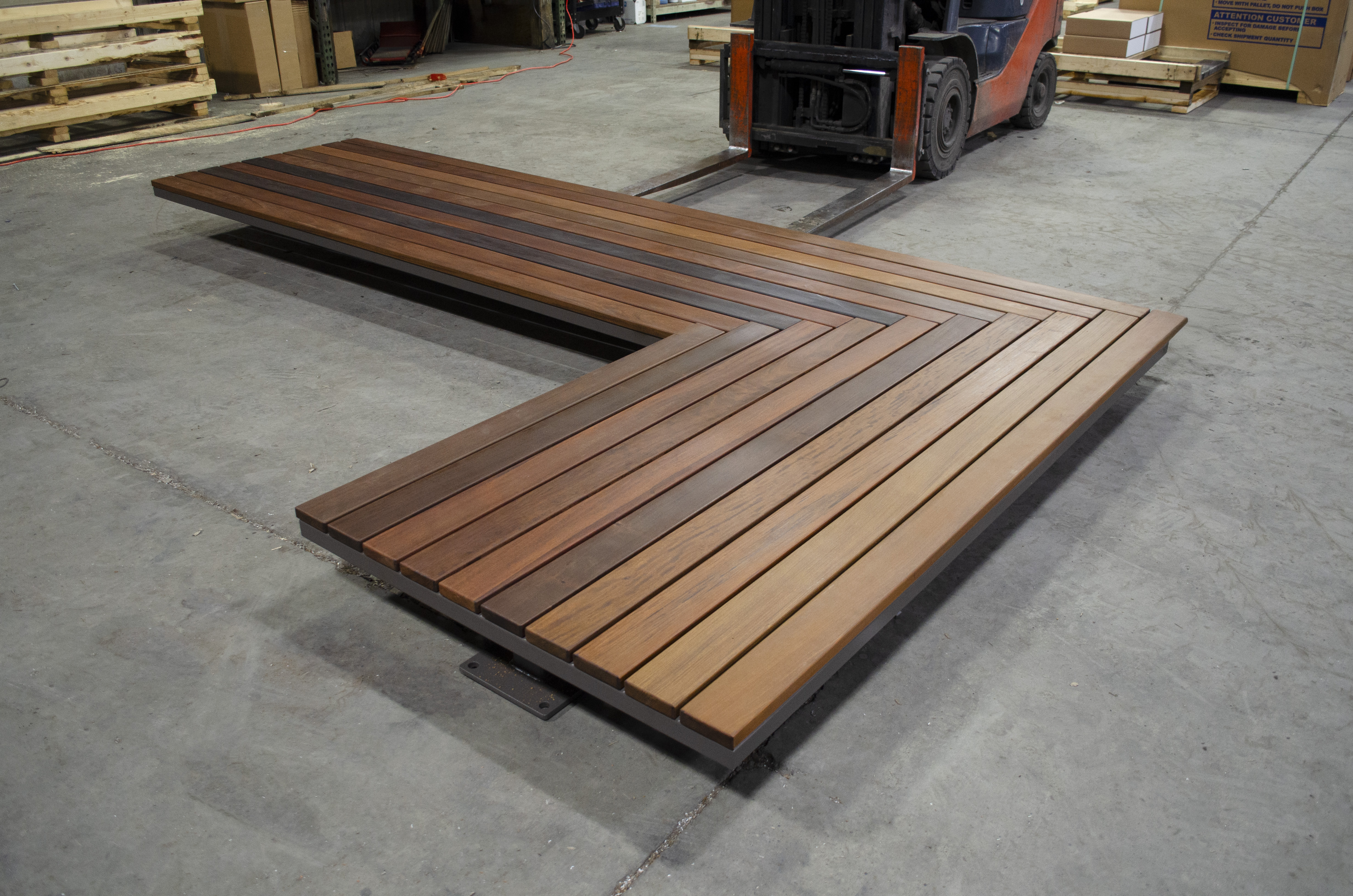 Custom Ipe Corner Wall Bench Krdplant