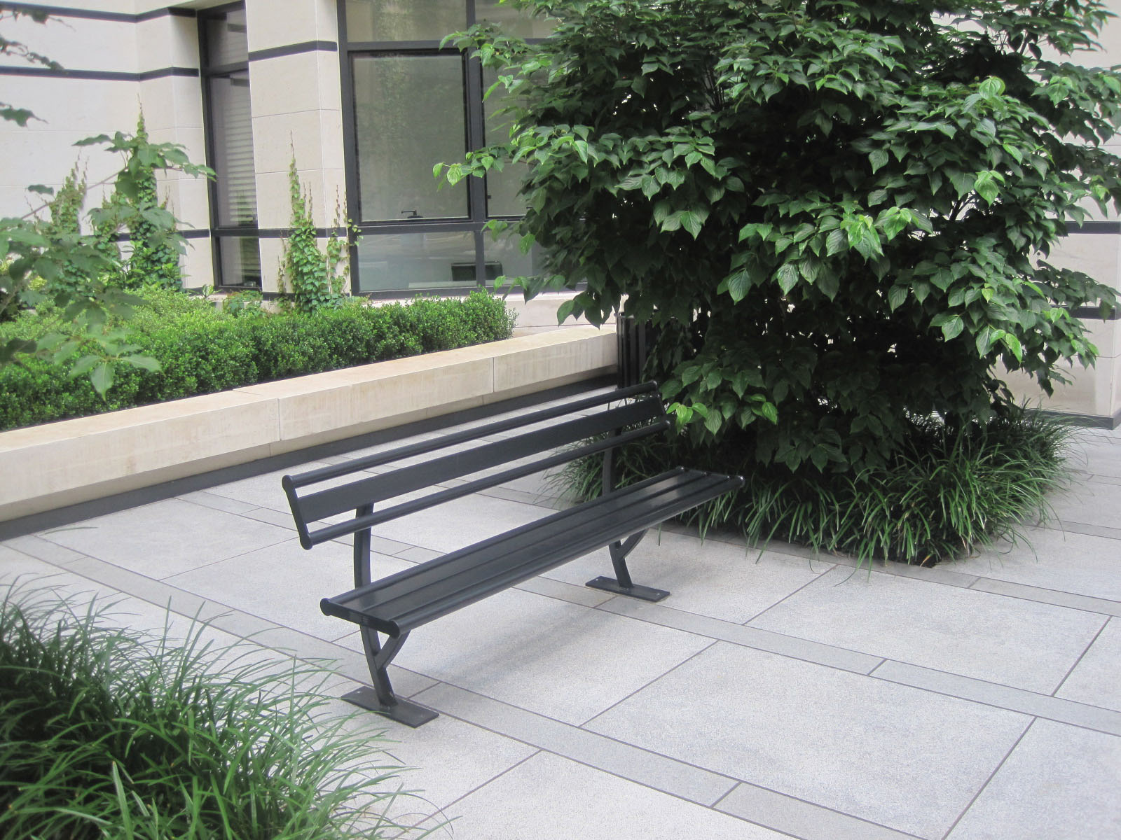 Penn Bench With Back 6Ft Anthracite Corporate