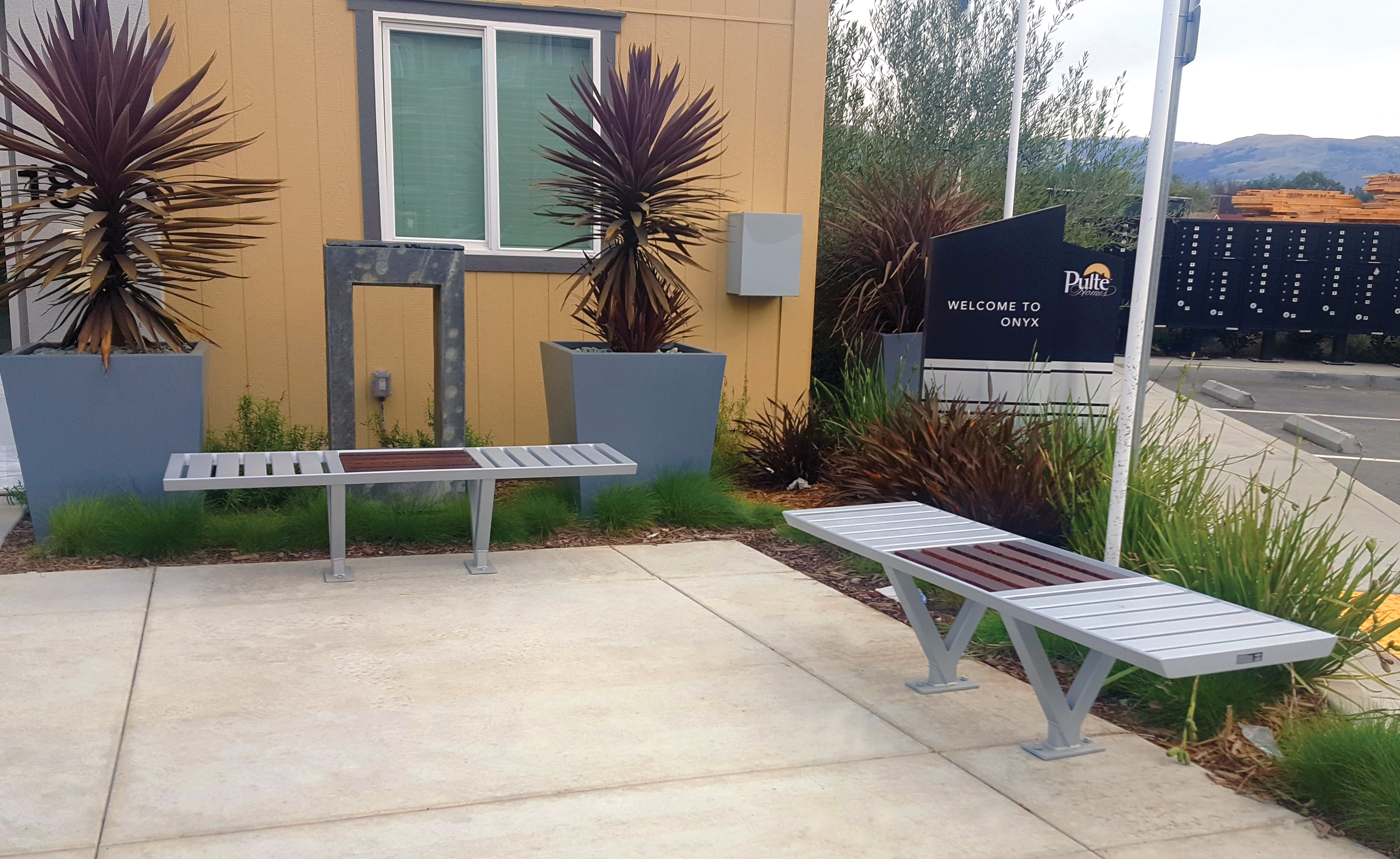 Volant Bench Without Back 6Ft Sparklesilver Ipe Residential Development